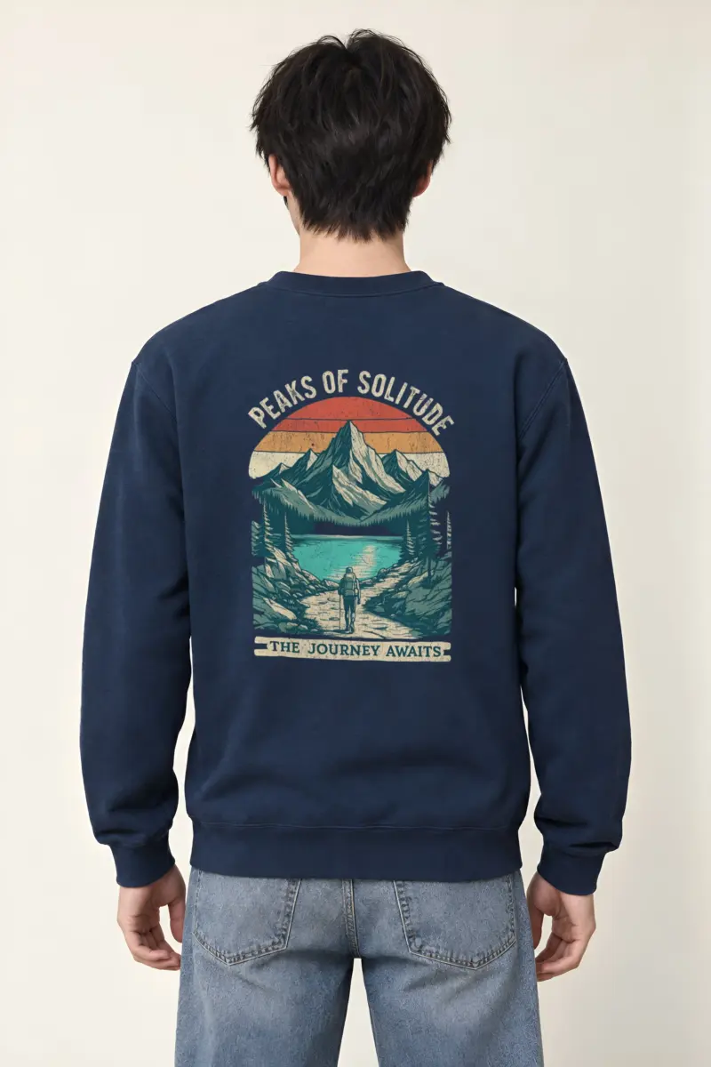 "Peaks Of Solitude" Heavy Blend Unisex Crewneck Sweatshirt