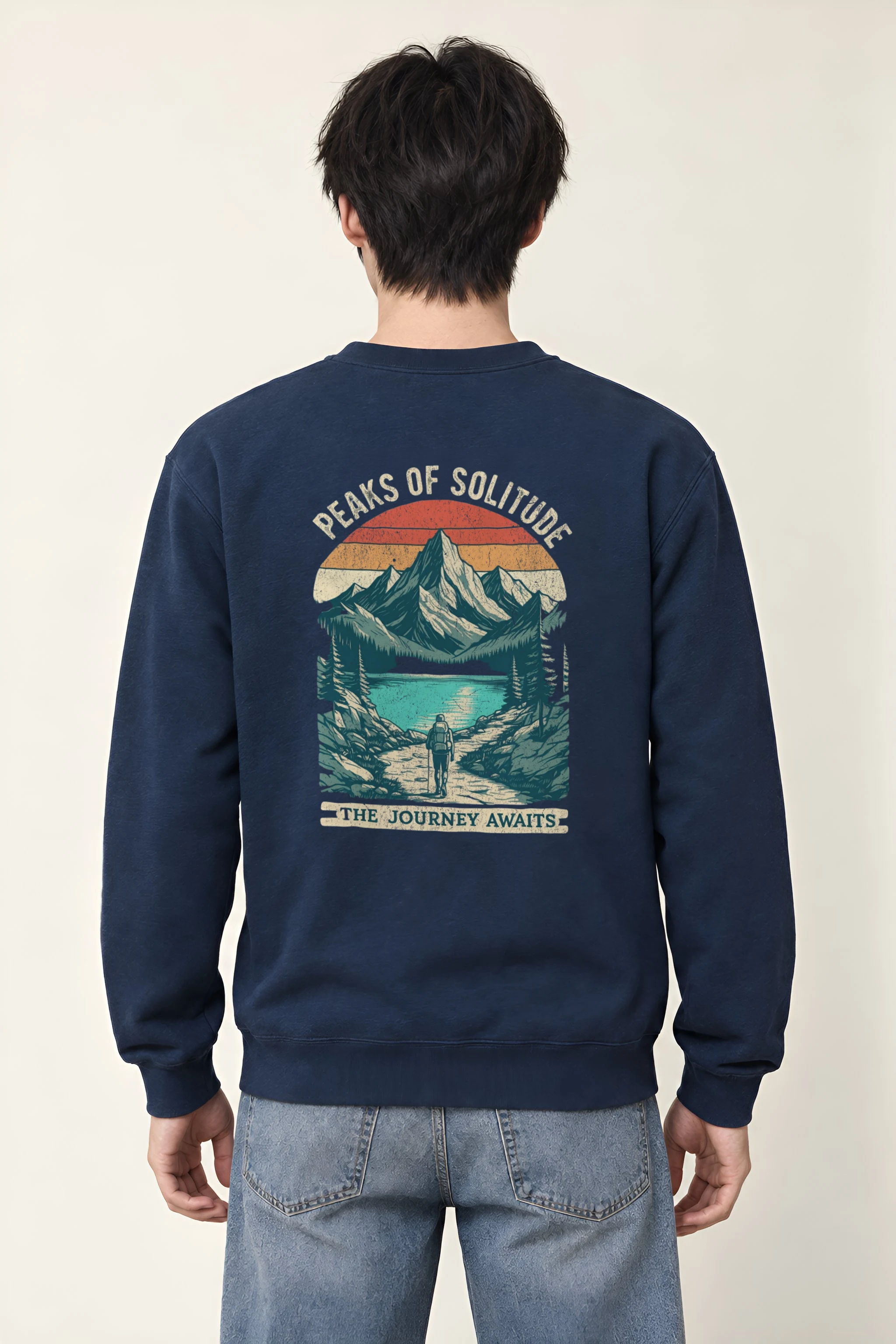"Peaks Of Solitude" Heavy Blend Unisex Crewneck Sweatshirt