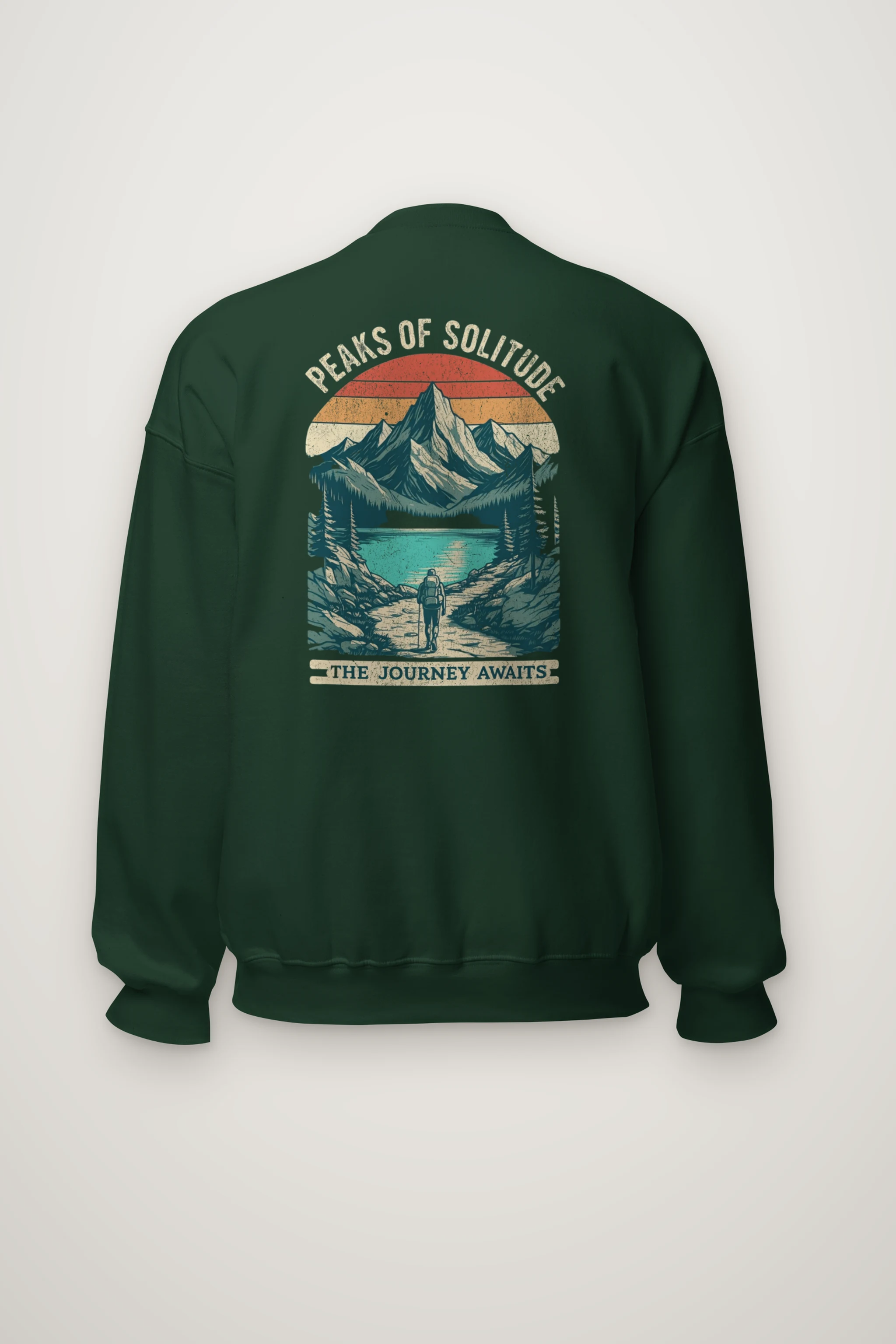 "Peaks Of Solitude" Heavy Blend Unisex Crewneck Sweatshirt
