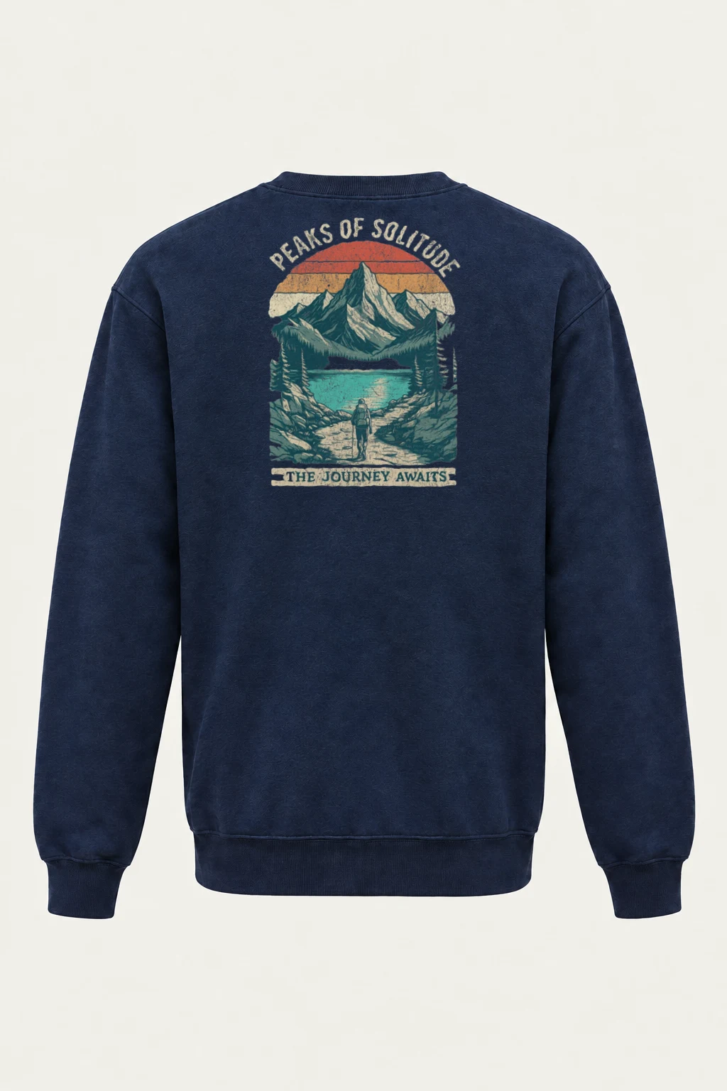 "Peaks Of Solitude" Heavy Blend Unisex Crewneck Sweatshirt | Gildan 18000