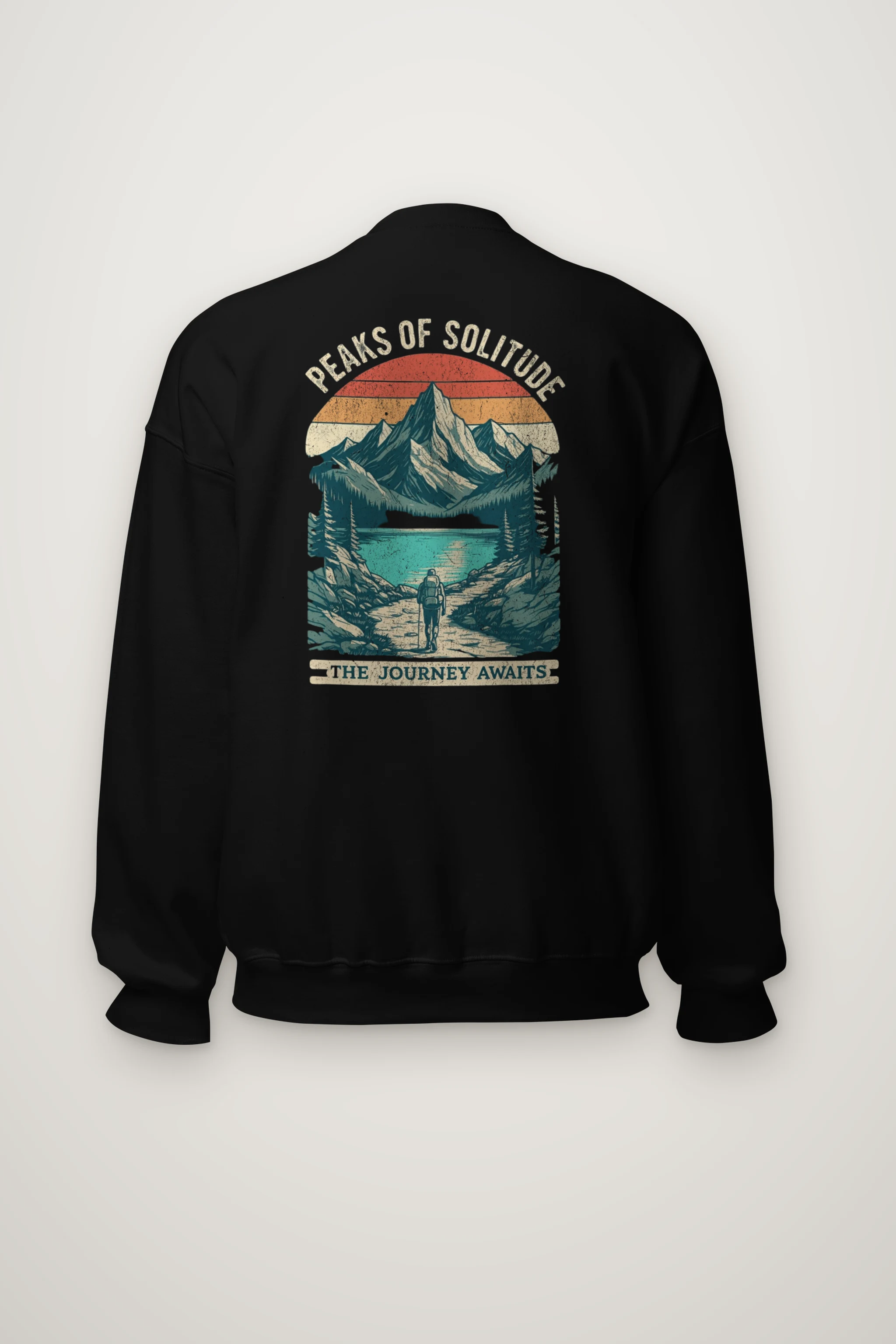 "Peaks Of Solitude" Heavy Blend Unisex Crewneck Sweatshirt