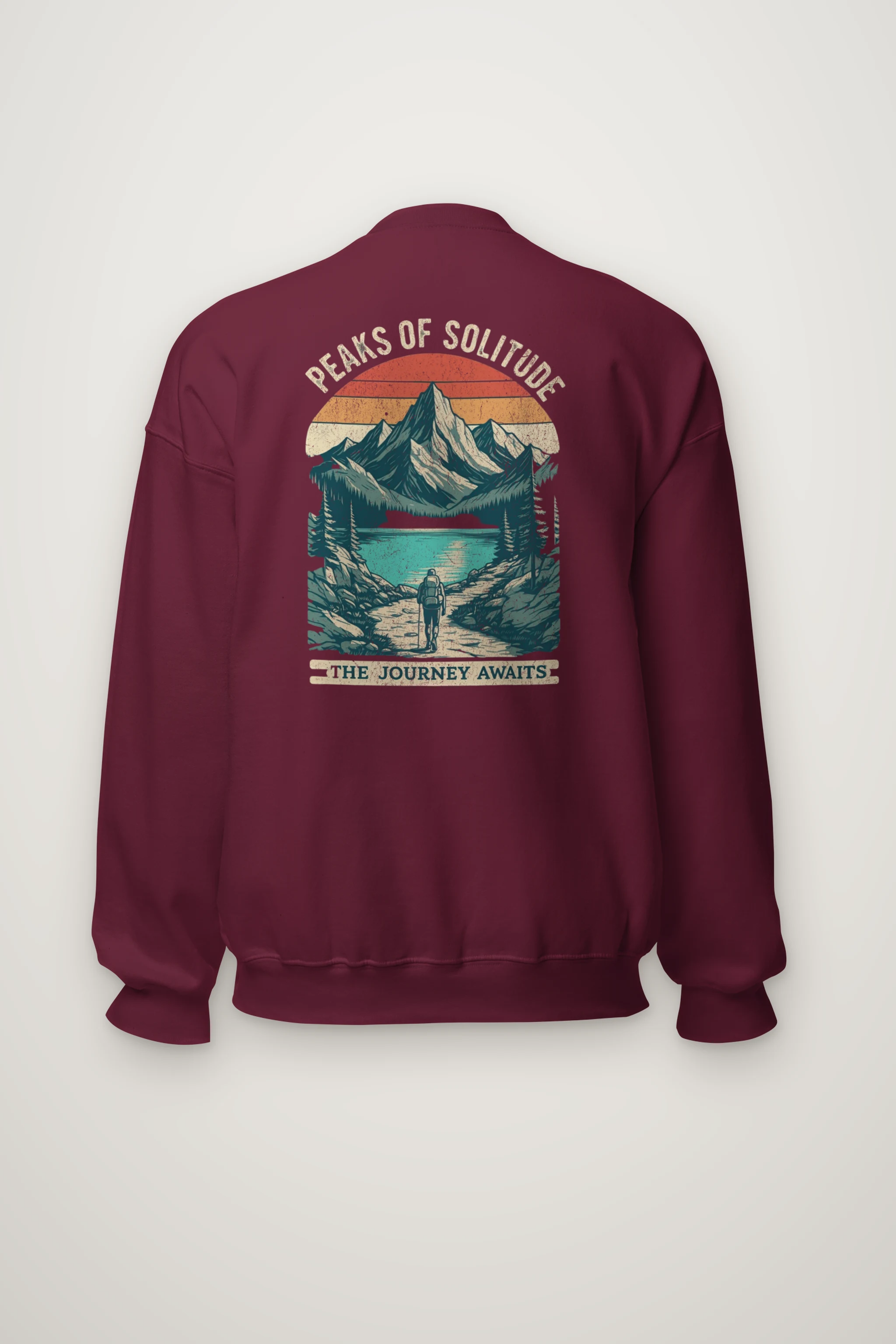 "Peaks Of Solitude" Heavy Blend Unisex Crewneck Sweatshirt