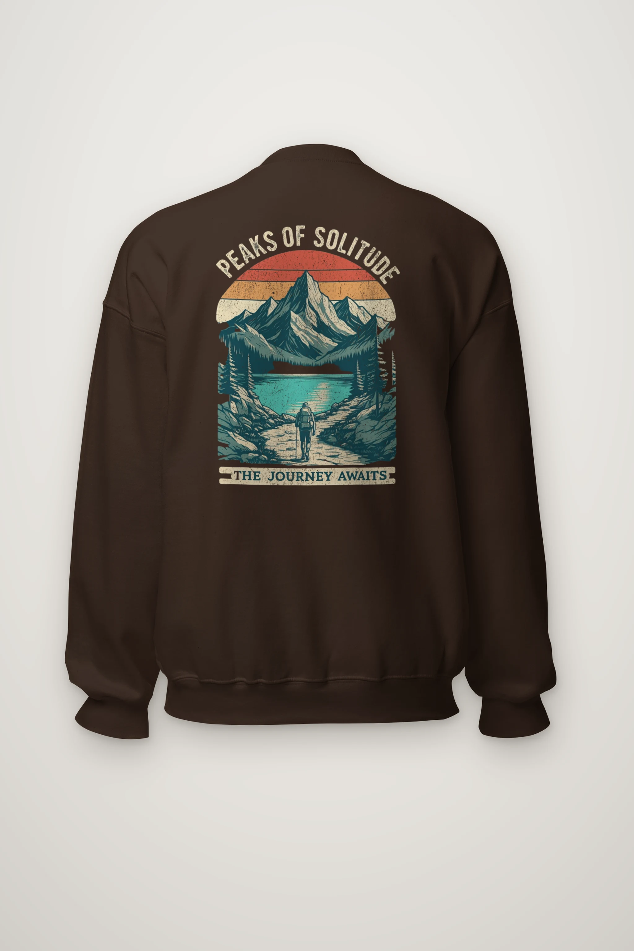 "Peaks Of Solitude" Heavy Blend Unisex Crewneck Sweatshirt