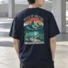 "Peaks Of Solitude" Heavyweight Unisex Crewneck T-shirt | Gildan 5000