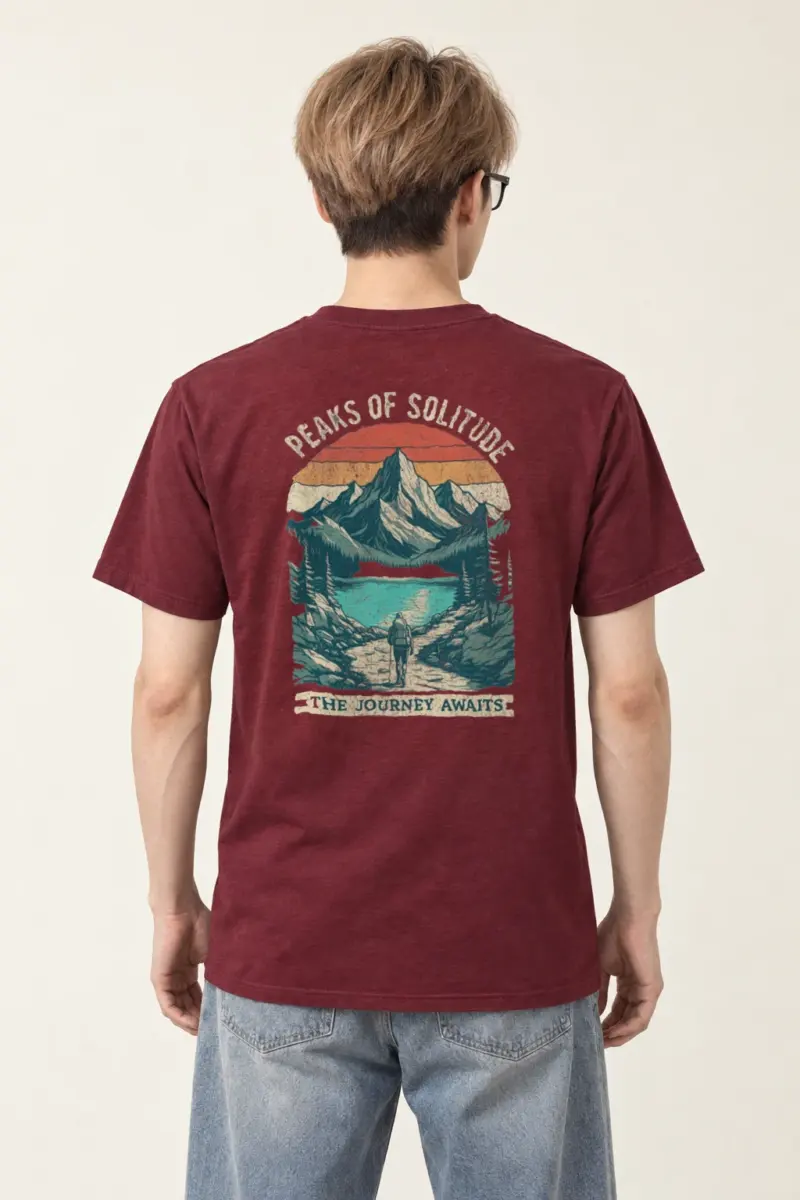 "Peaks Of Solitude" Heavyweight Unisex Crewneck T-shirt