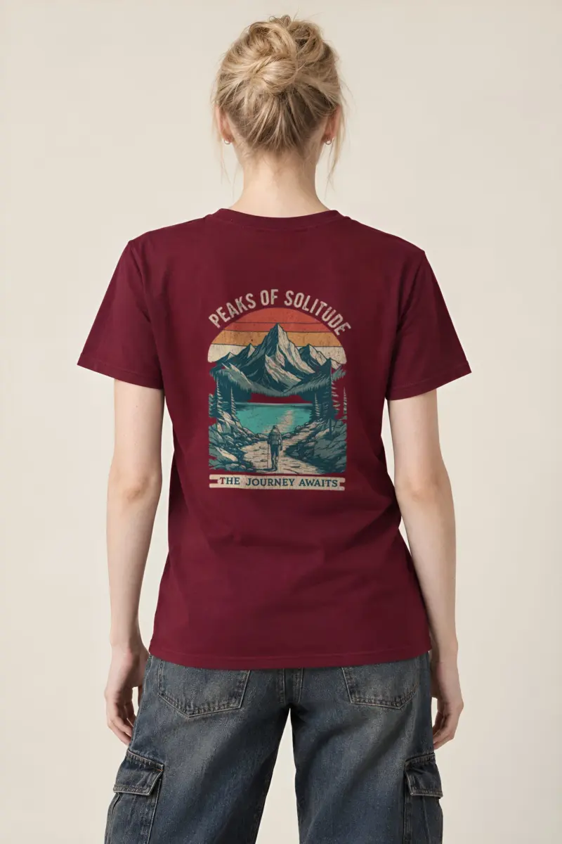 "Peaks Of Solitude" Heavyweight Unisex Crewneck T-shirt