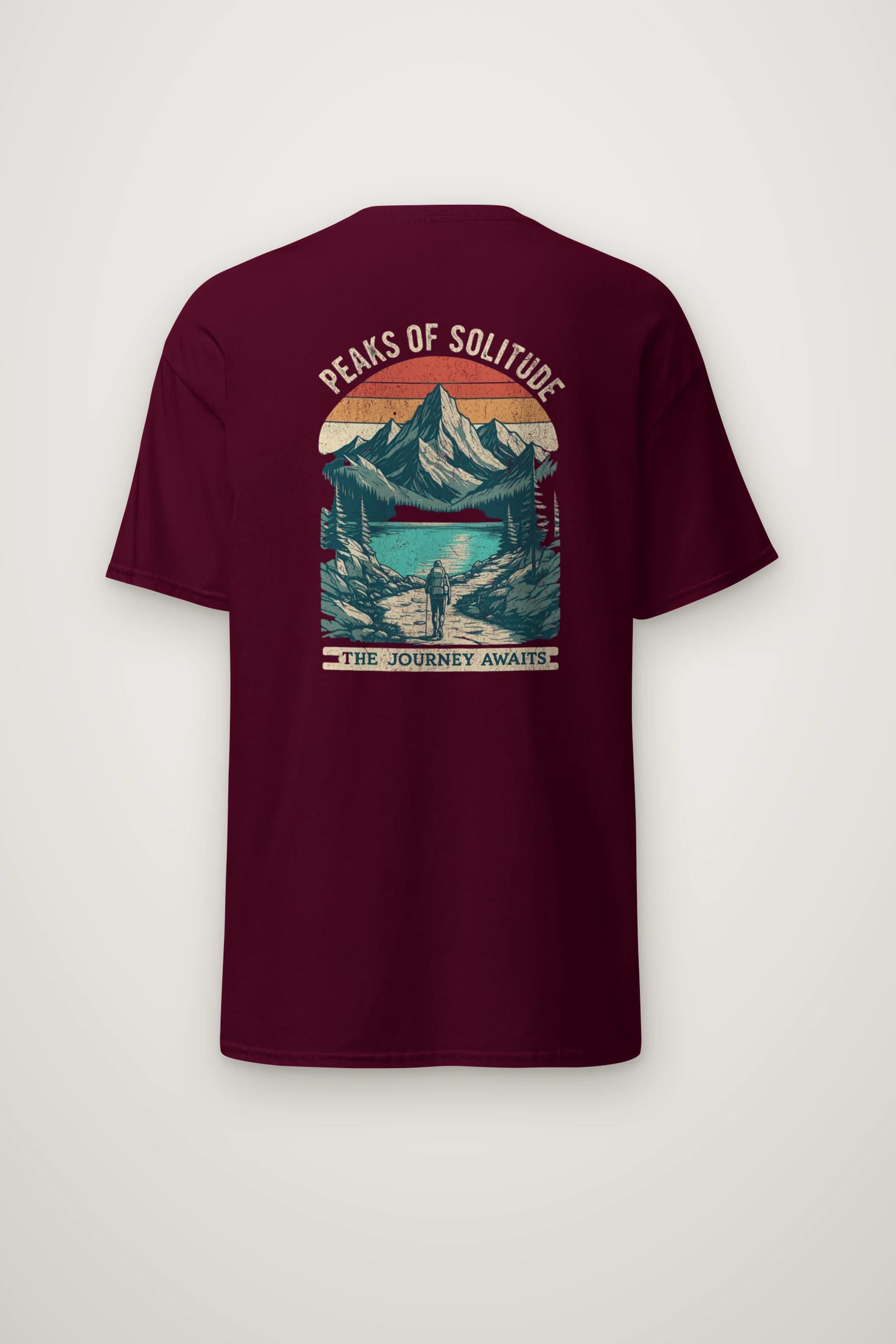 "Peaks Of Solitude" Heavyweight Unisex Crewneck T-shirt