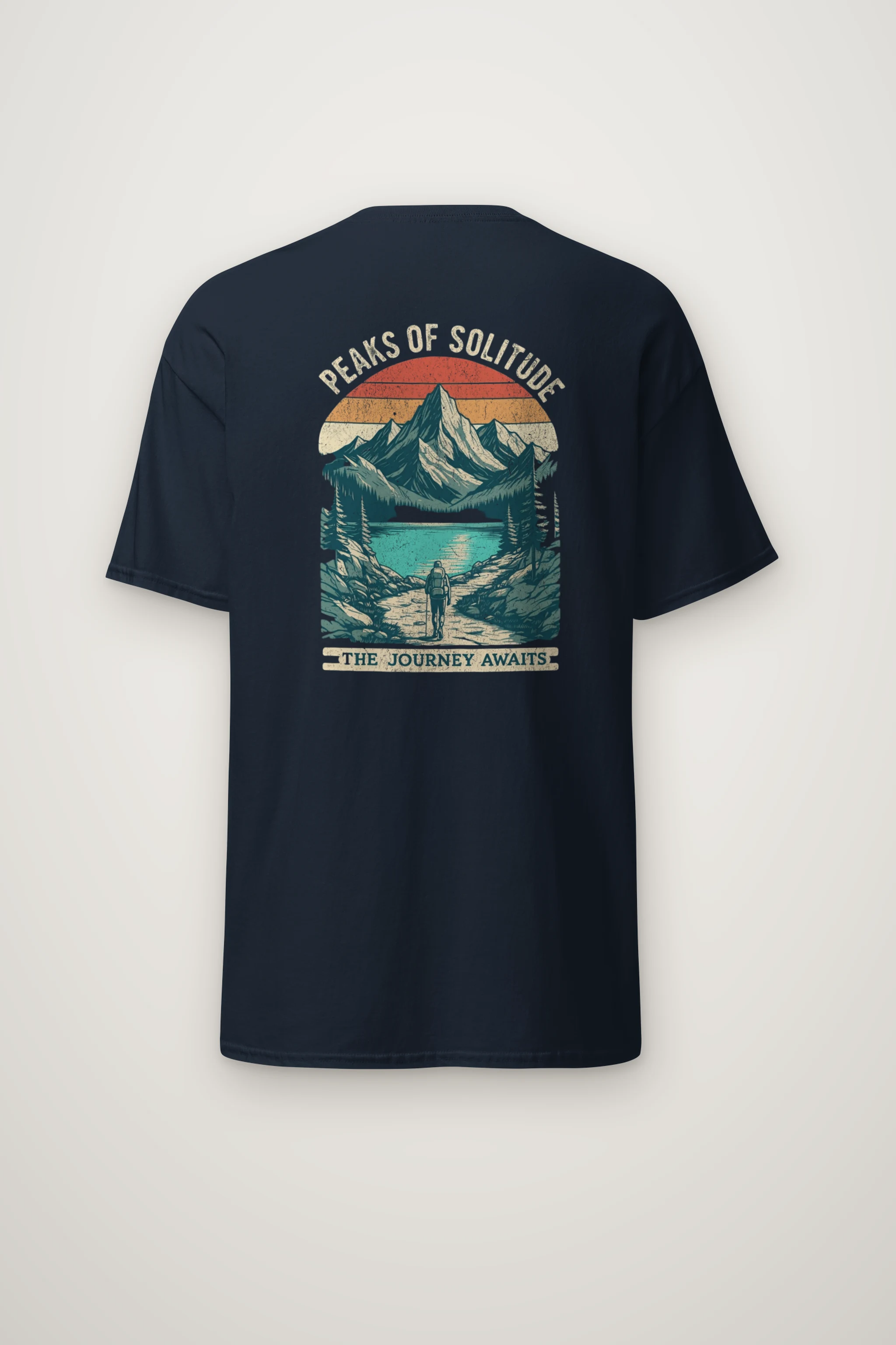 "Peaks Of Solitude" Heavyweight Unisex Crewneck T-shirt