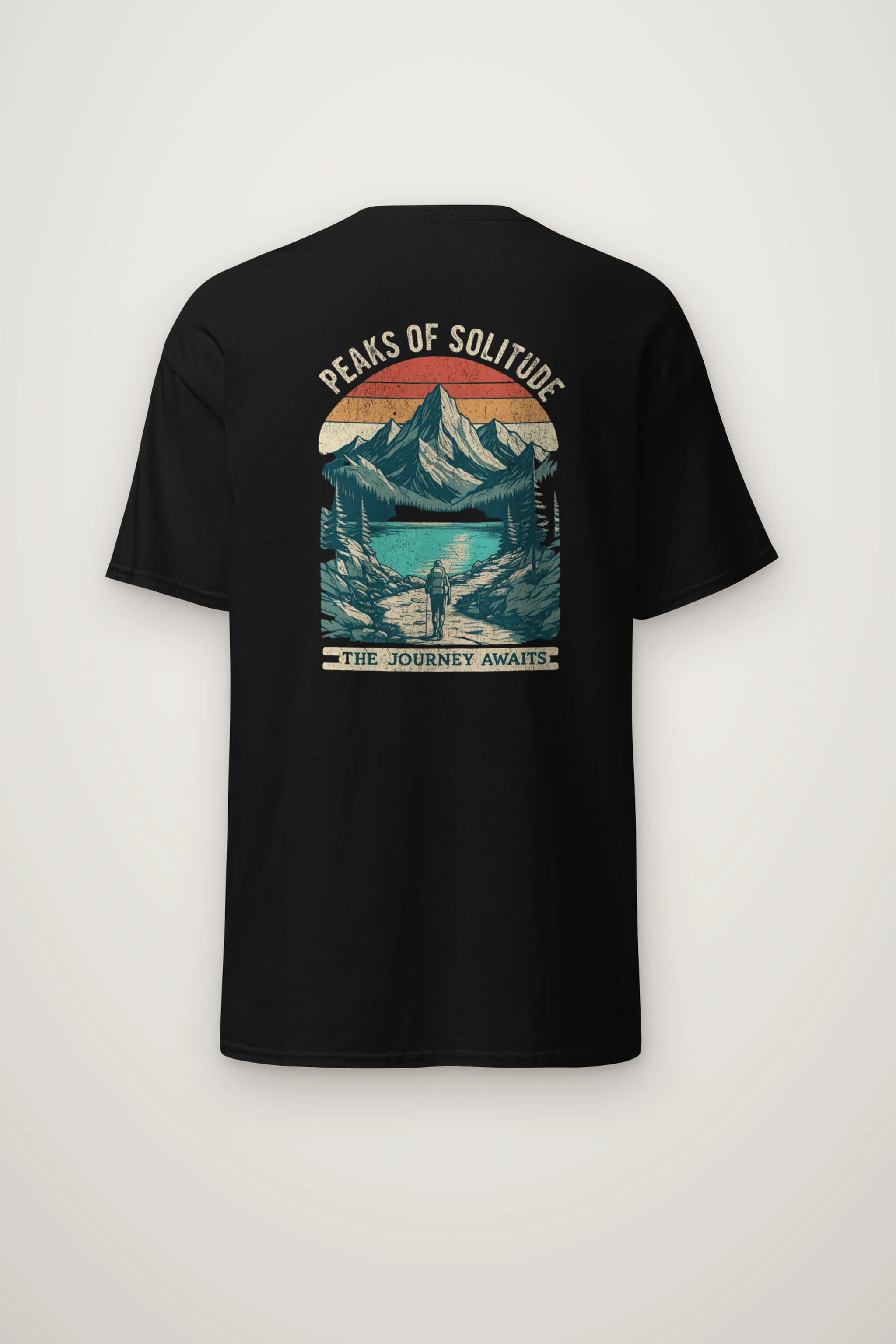 "Peaks Of Solitude" Heavyweight Unisex Crewneck T-shirt