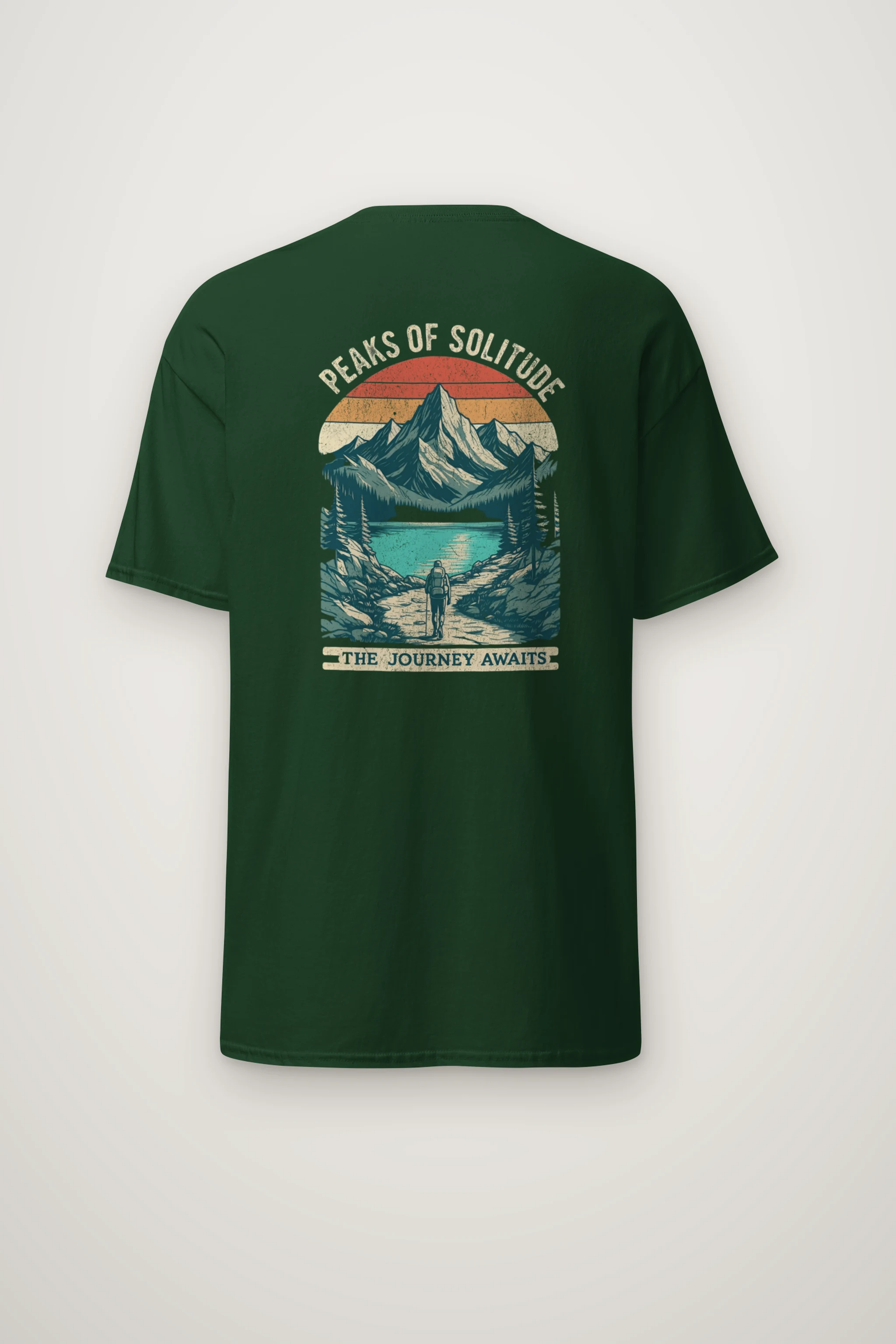 "Peaks Of Solitude" Heavyweight Unisex Crewneck T-shirt