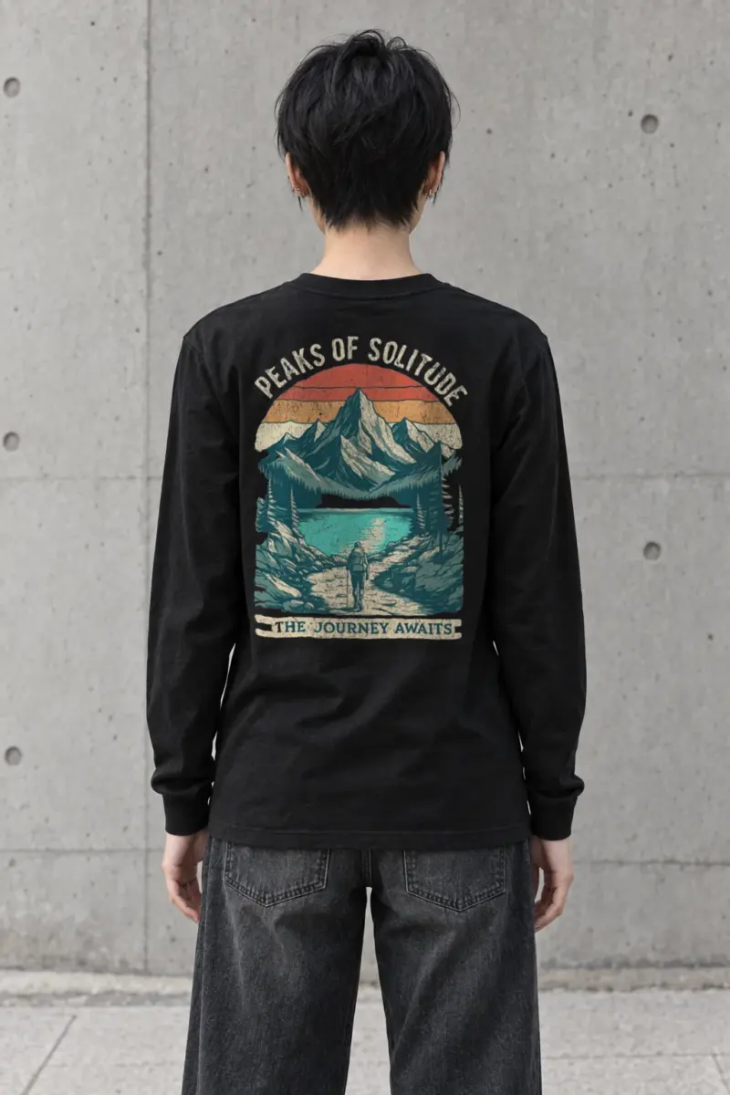 "Peaks Of Solitude" Unisex Longsleeve T-shirt | Gildan 2400