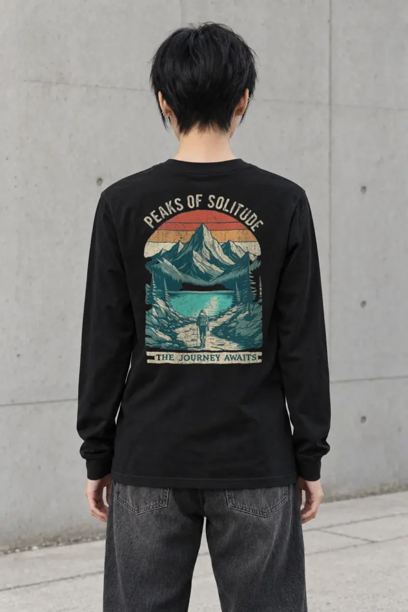 "Peaks Of Solitude" Unisex Longsleeve T-shirt