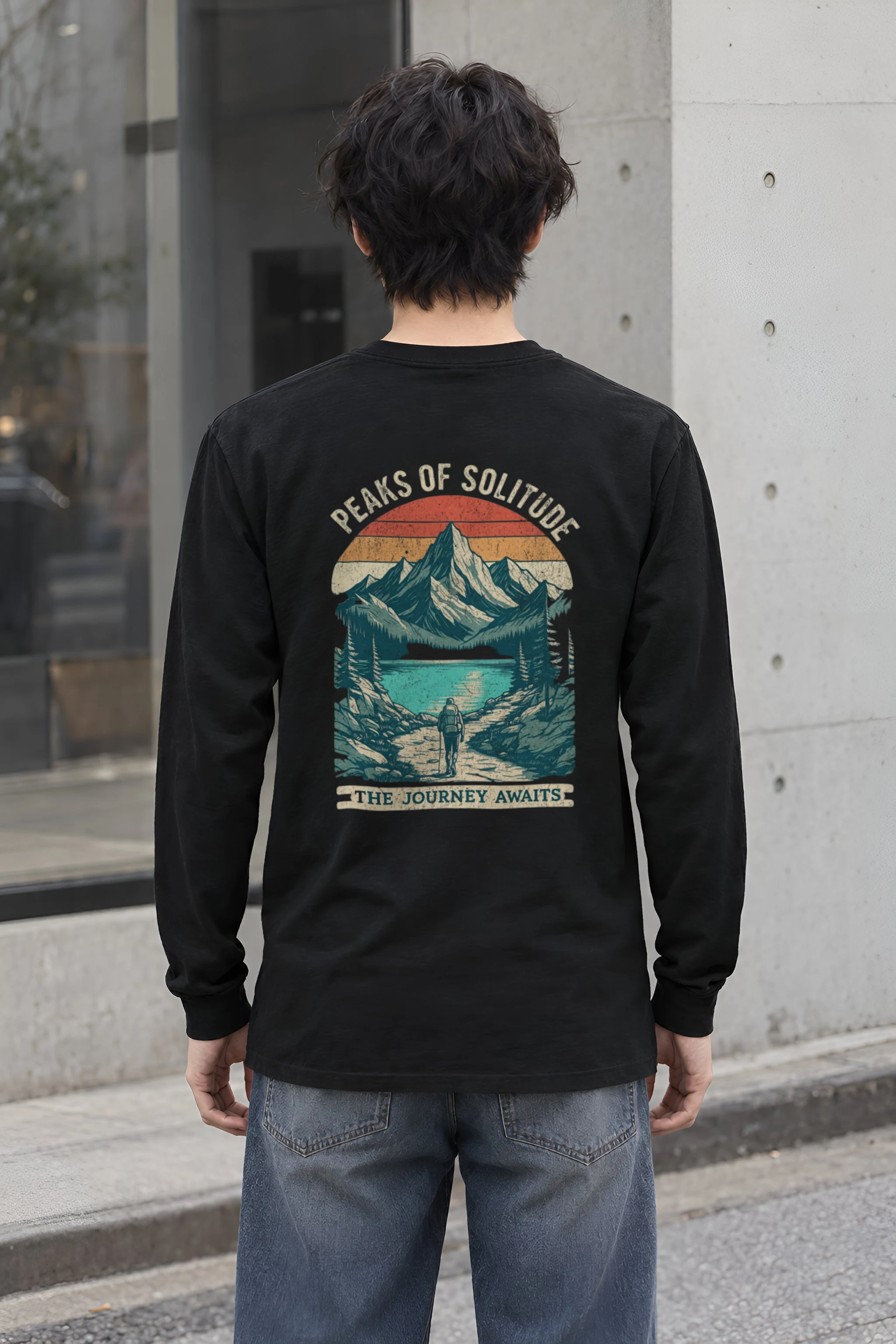 "Peaks Of Solitude" Unisex Longsleeve T-shirt