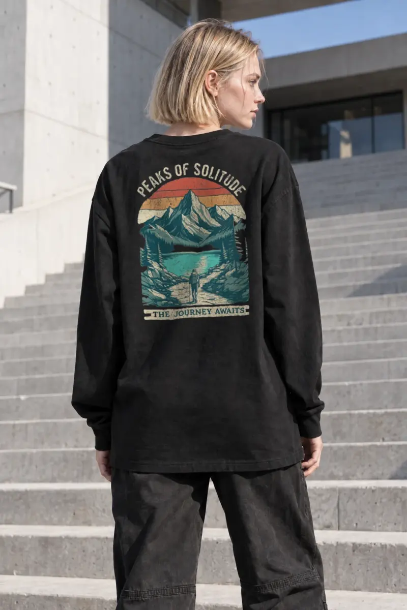 "Peaks Of Solitude" Unisex Longsleeve T-shirt | Gildan 2400
