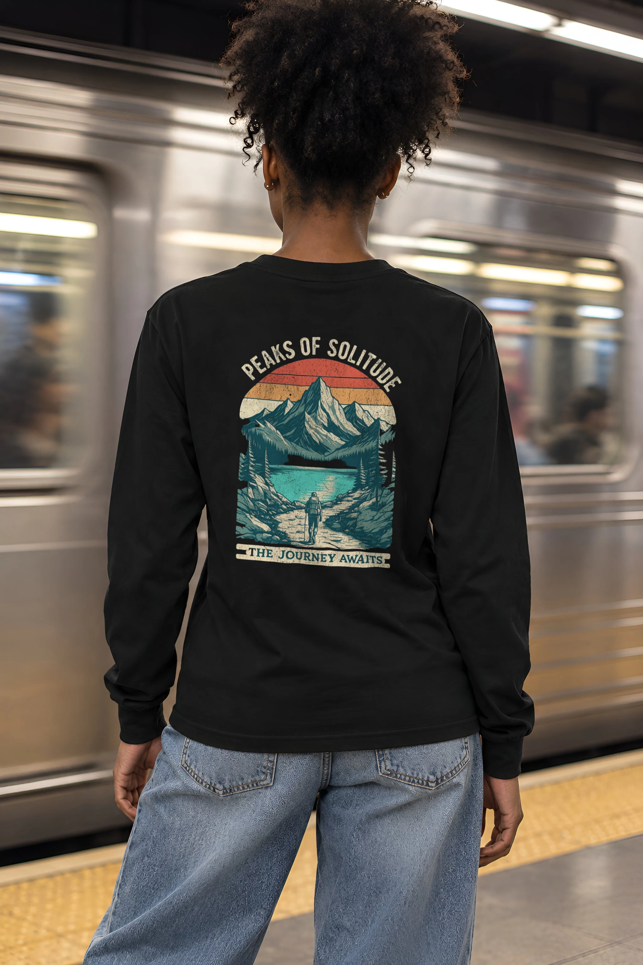 "Peaks Of Solitude" Unisex Longsleeve T-shirt
