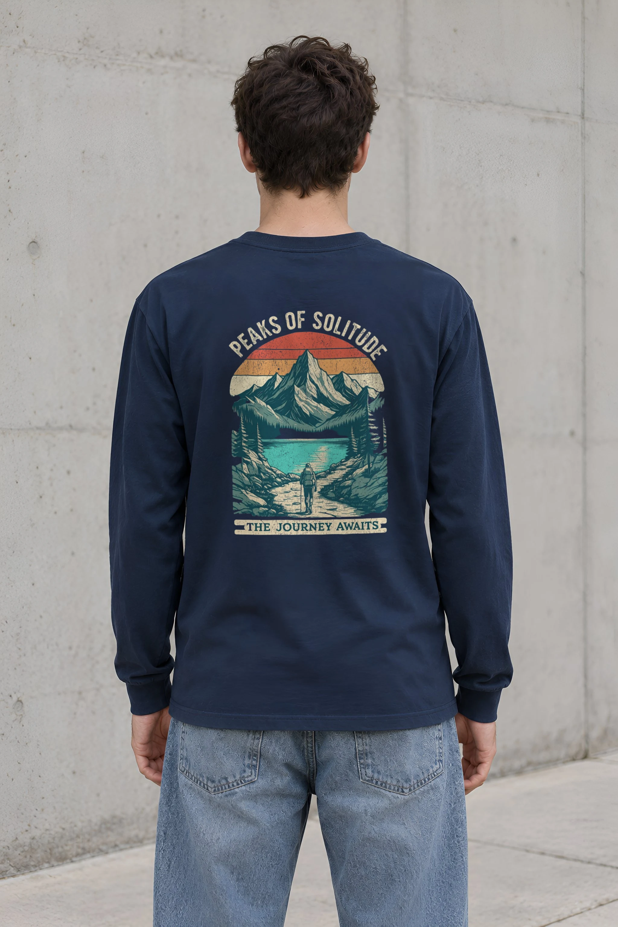 "Peaks Of Solitude" Unisex Longsleeve T-shirt