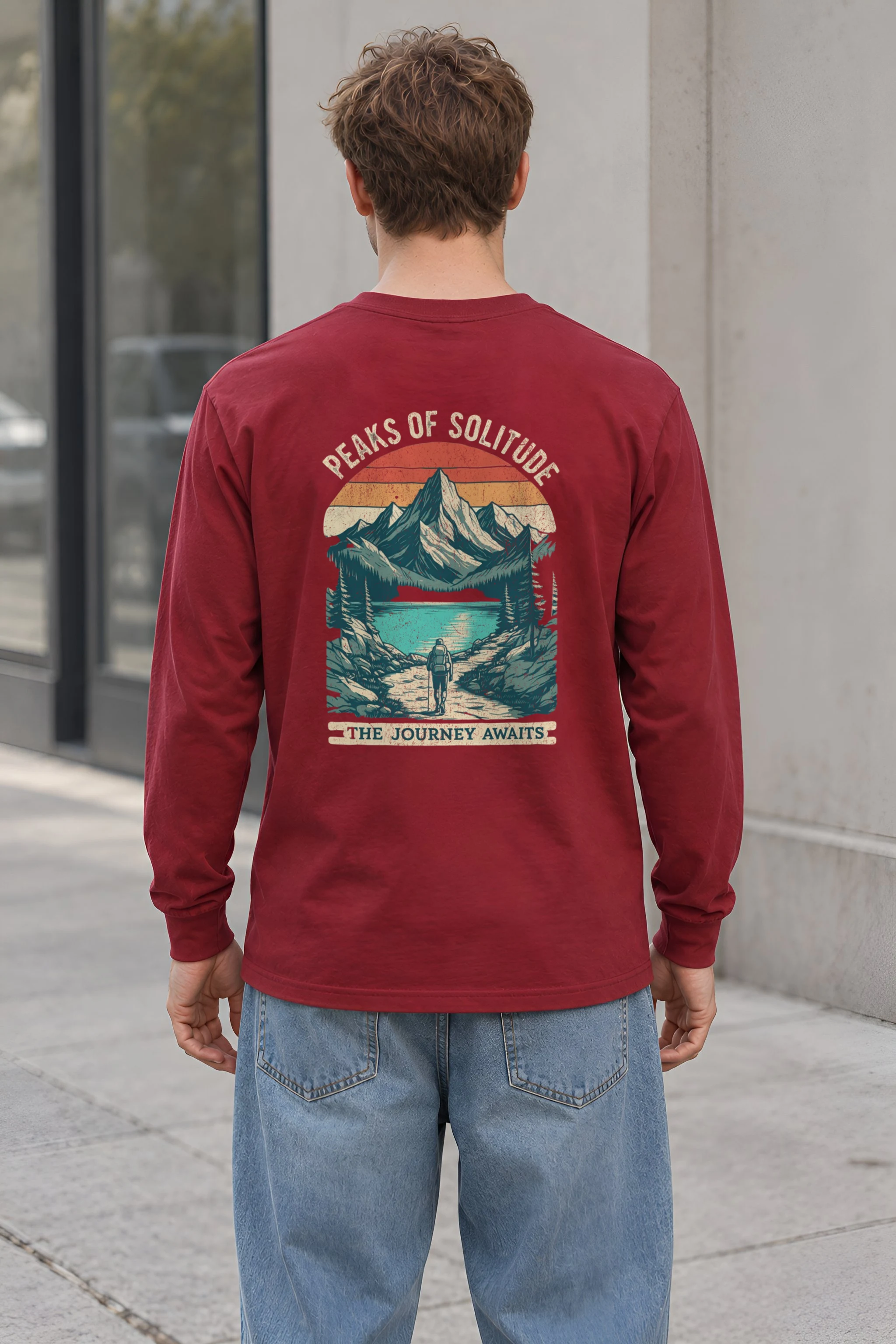 "Peaks Of Solitude" Unisex Longsleeve T-shirt