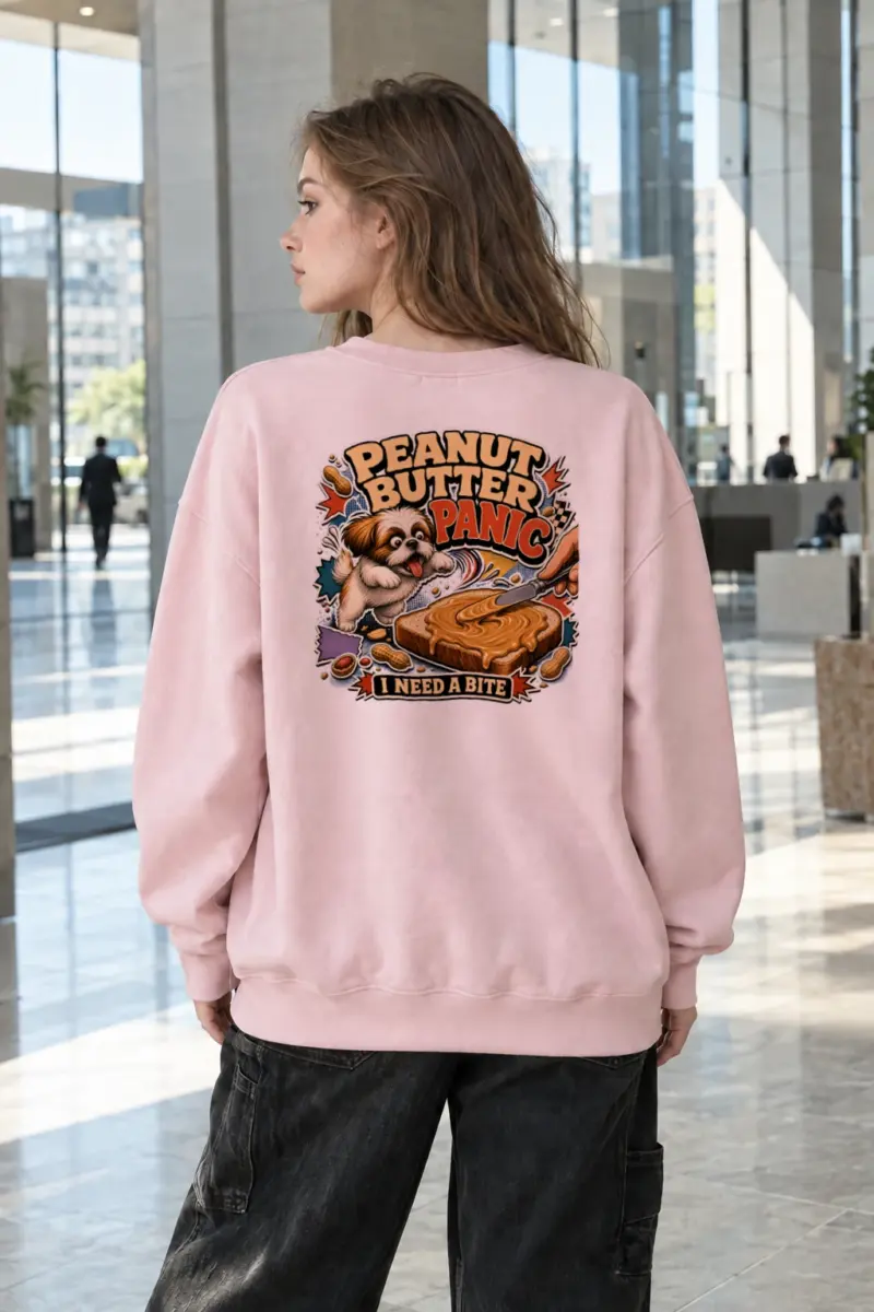 “Peanut Butter Panic” Heavy Blend Unisex Crewneck Sweatshirt | Gildan 18000