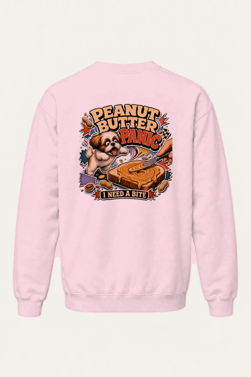 "Peanut Butter Panic" Heavy Blend Unisex Crewneck Sweatshirt | Gildan 18000