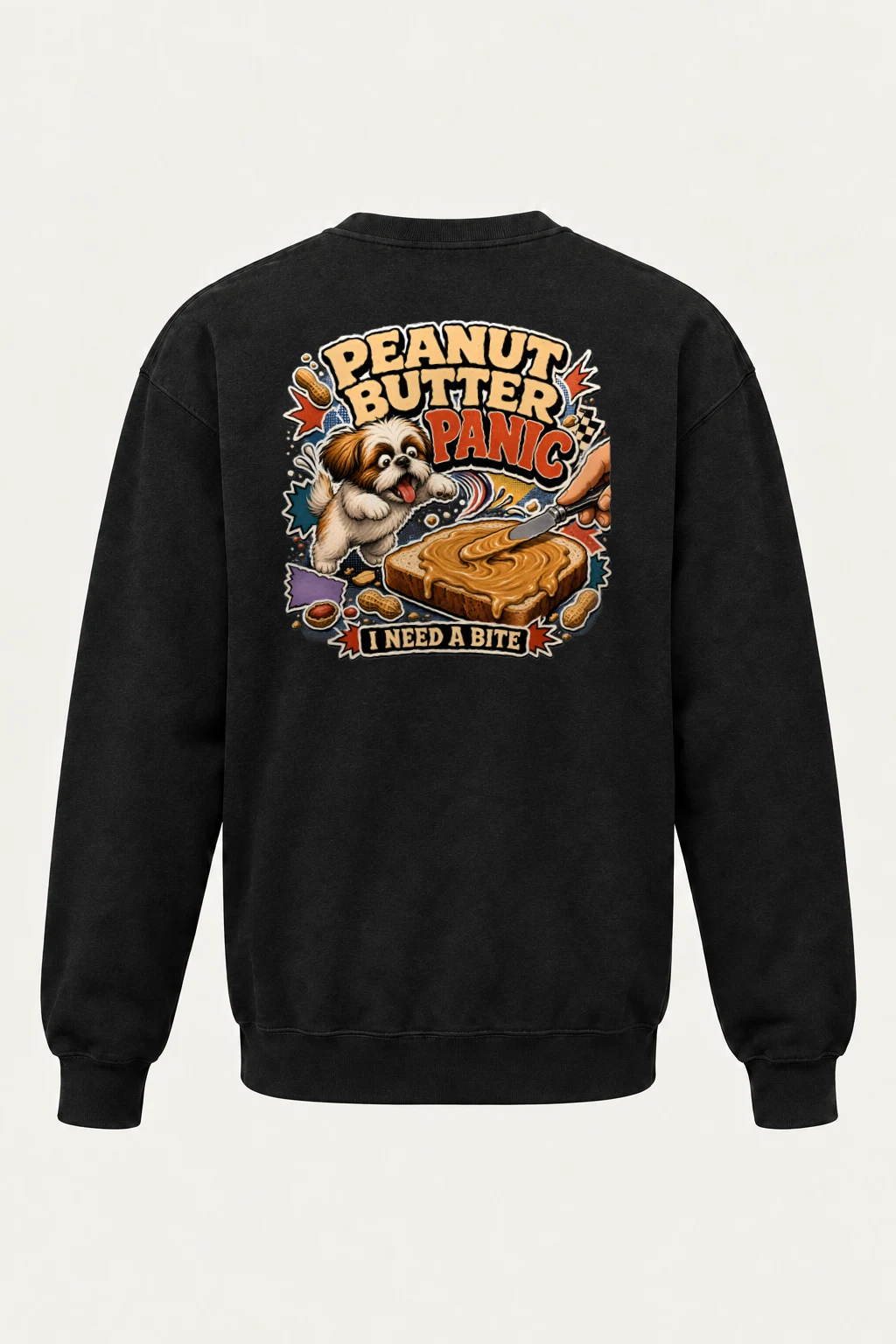 "Peanut Butter Panic" Heavy Blend Unisex Crewneck Sweatshirt | Gildan 18000