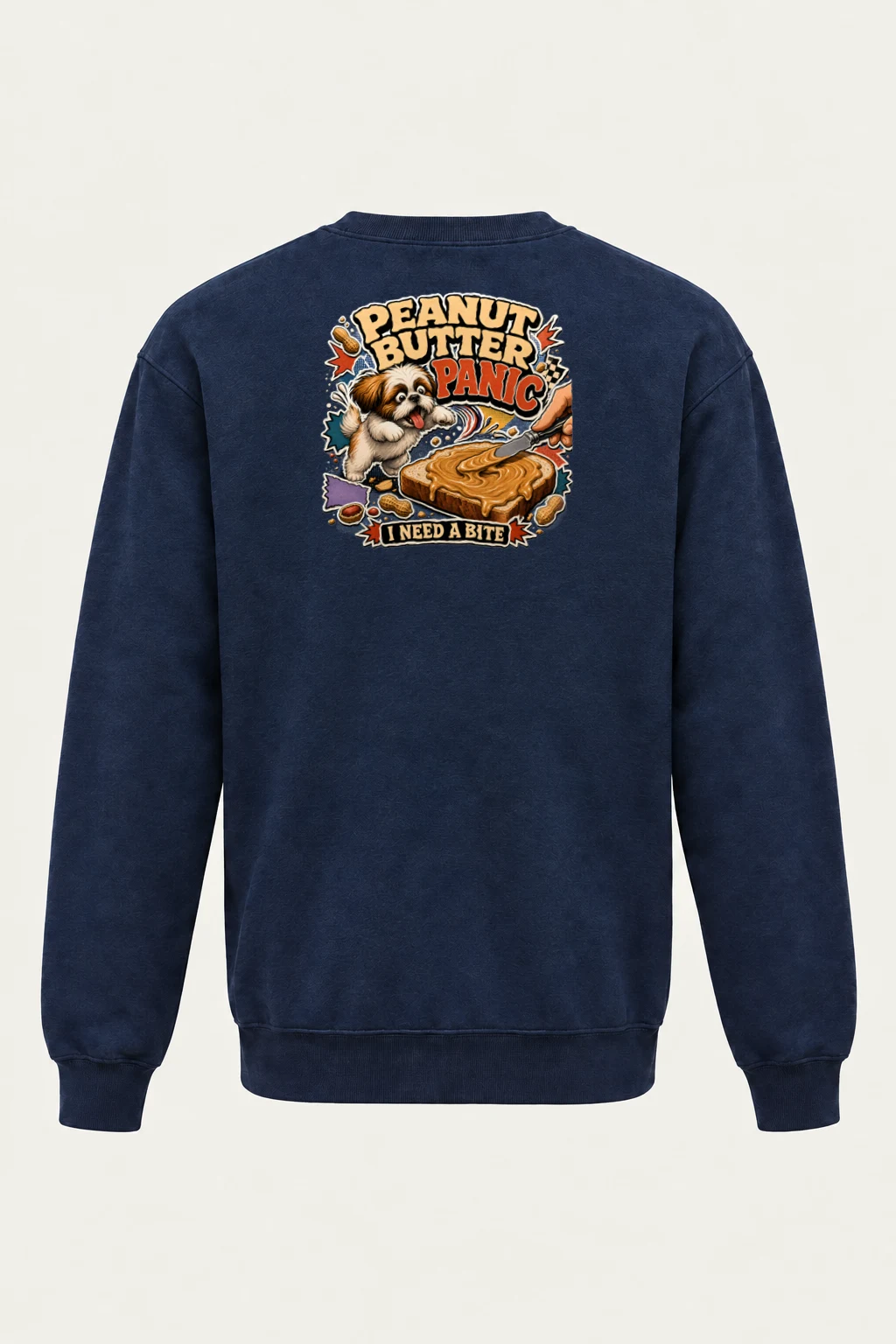 "Peanut Butter Panic" Heavy Blend Unisex Crewneck Sweatshirt | Gildan 18000