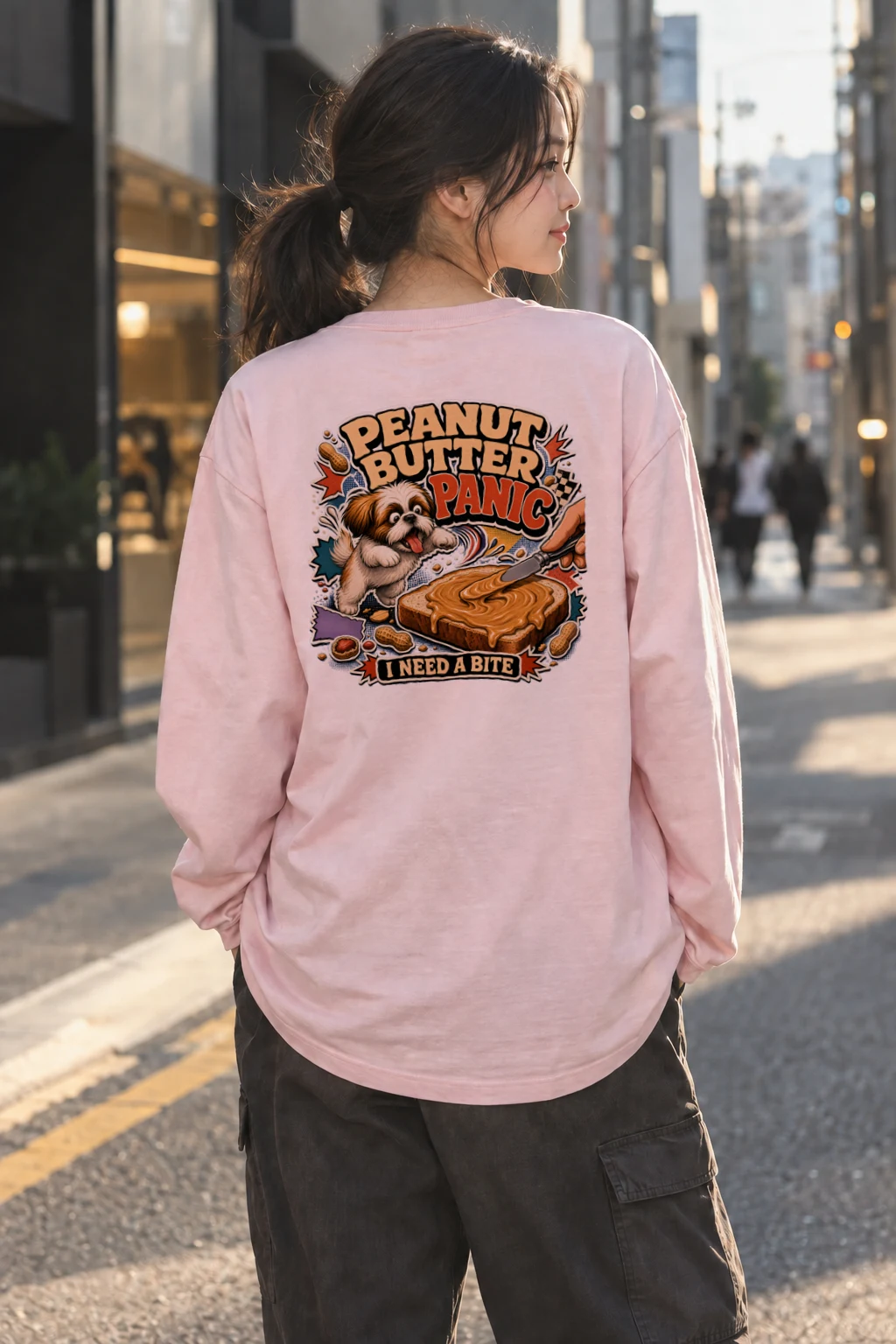 "Peanut Butter Panic" Unisex Longsleeve T-shirt | Gildan 2400