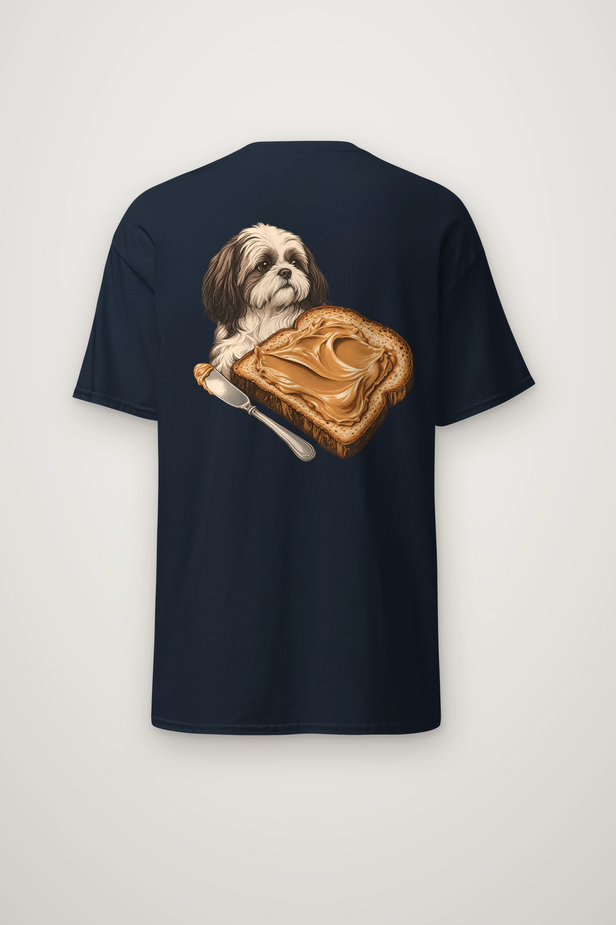 "Peanut Butter Shih Tzu" Heavyweight Unisex Crewneck T-shirt