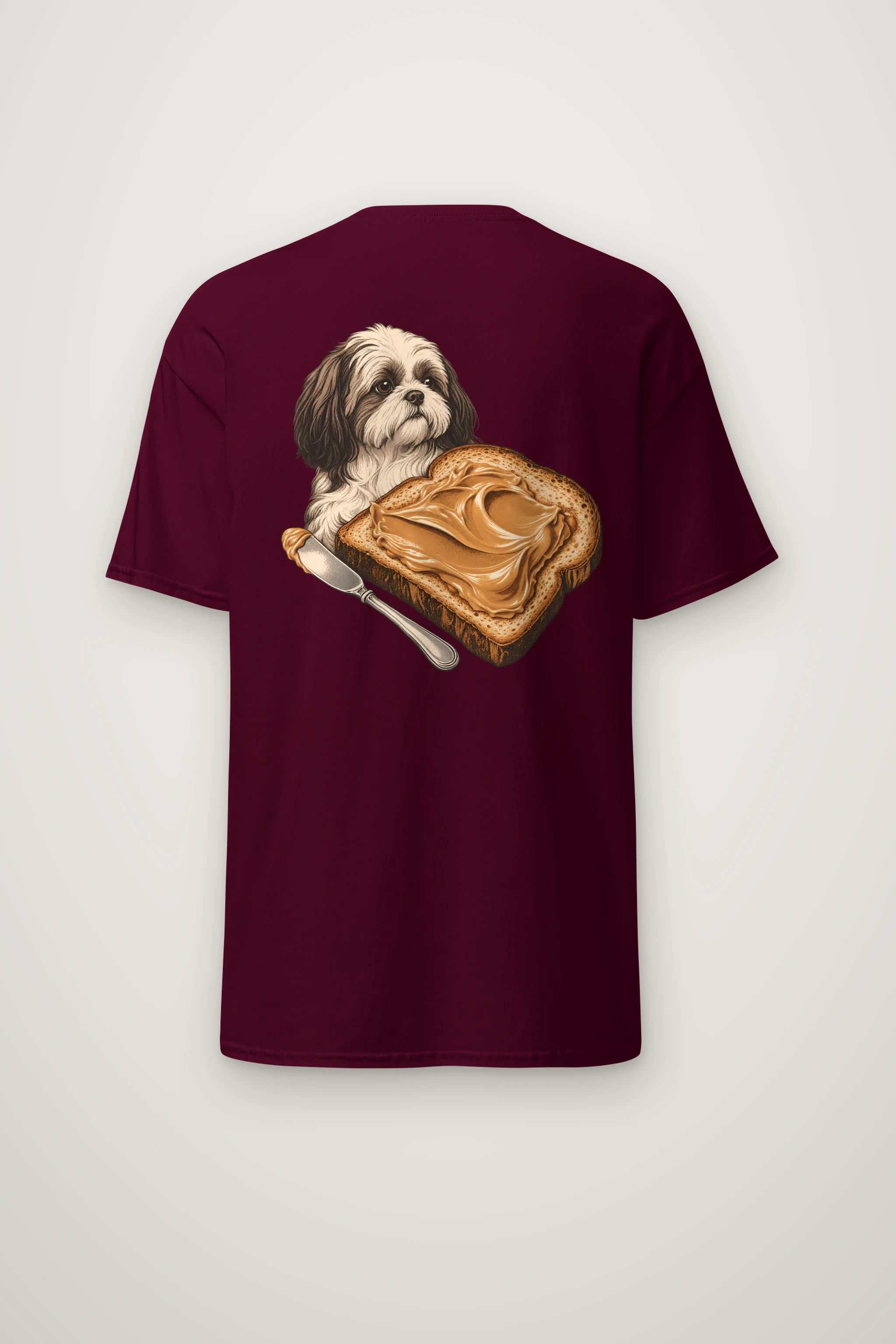 "Peanut Butter Shih Tzu" Heavyweight Unisex Crewneck T-shirt