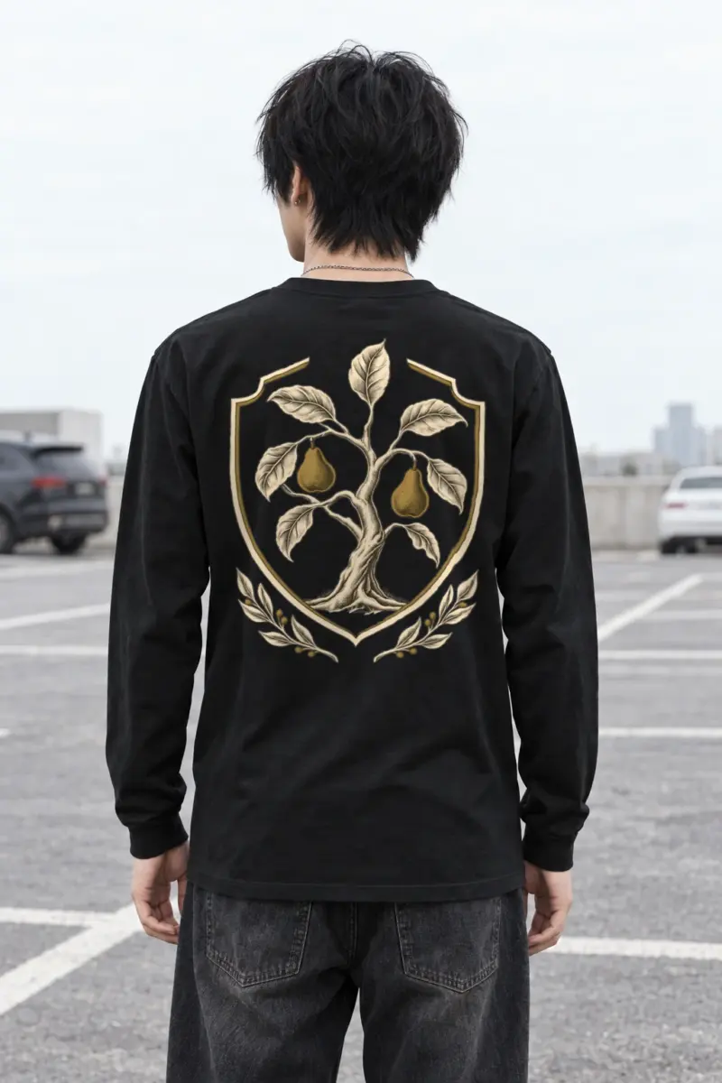 "Pear Laurel Crest" Unisex Longsleeve T-shirt