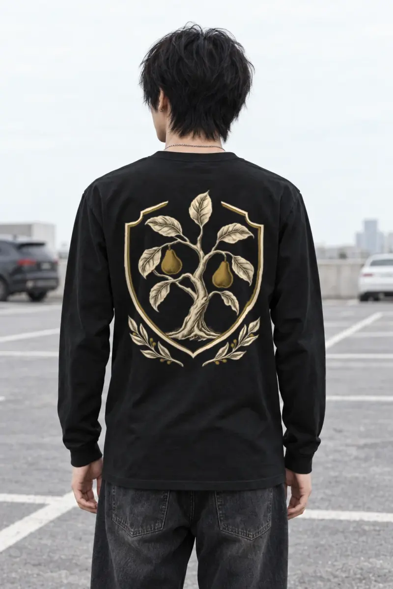 "Pear Laurel Crest" Unisex Longsleeve T-shirt
