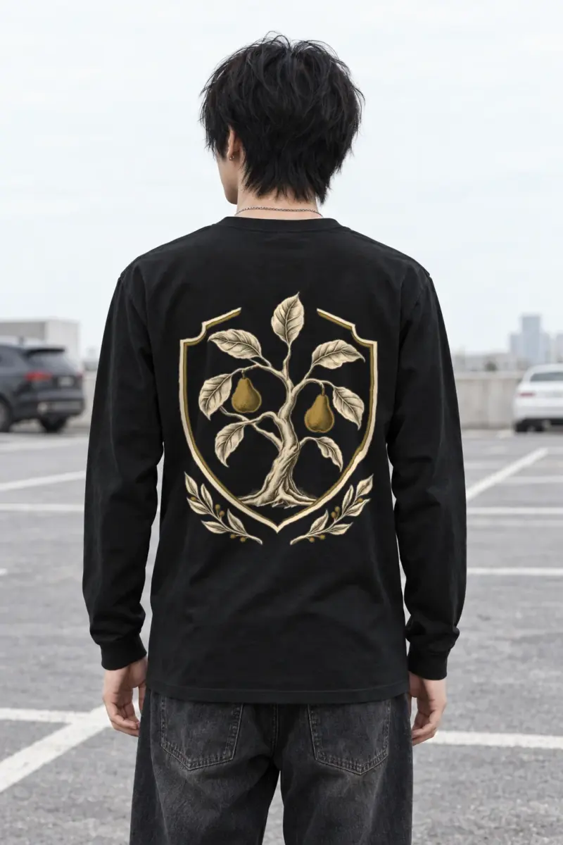 "Pear Laurel Crest" Unisex Longsleeve T-shirt