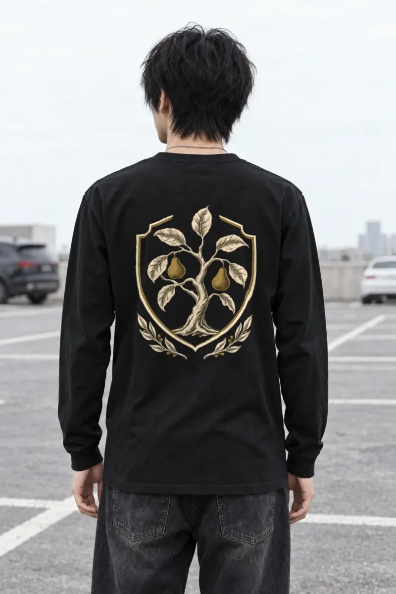 "Pear Laurel Crest" Unisex Longsleeve T-shirt