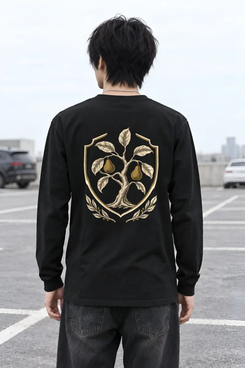 "Pear Laurel Crest" Unisex Longsleeve T-shirt