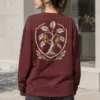 "Pear Laurel Crest" Unisex Longsleeve T-shirt | Gildan 2400