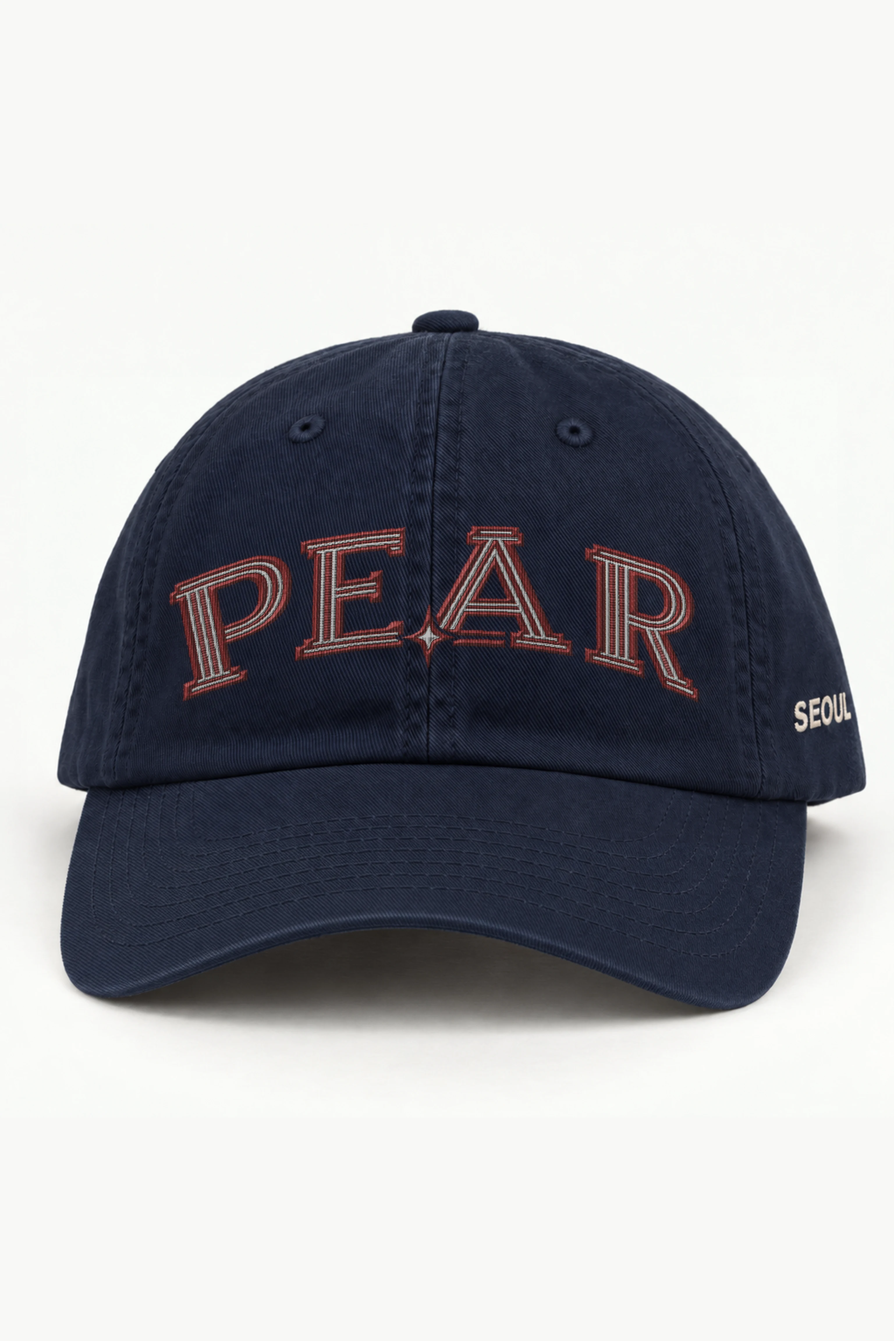 "Pear Starburst" Classic Dad Hat · Embroidered — navy/cap-front