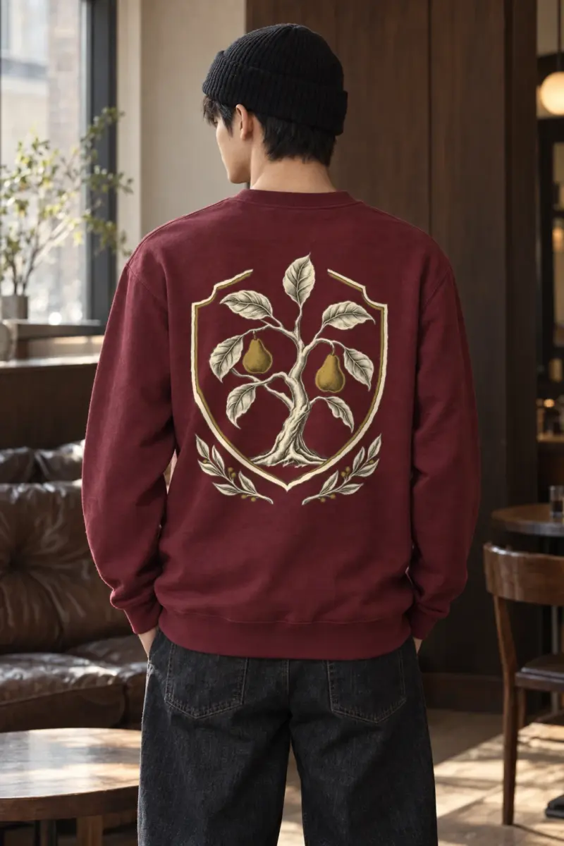 "Pear Tree Crest" Heavy Blend Unisex Crewneck Sweatshirt | Gildan 18000