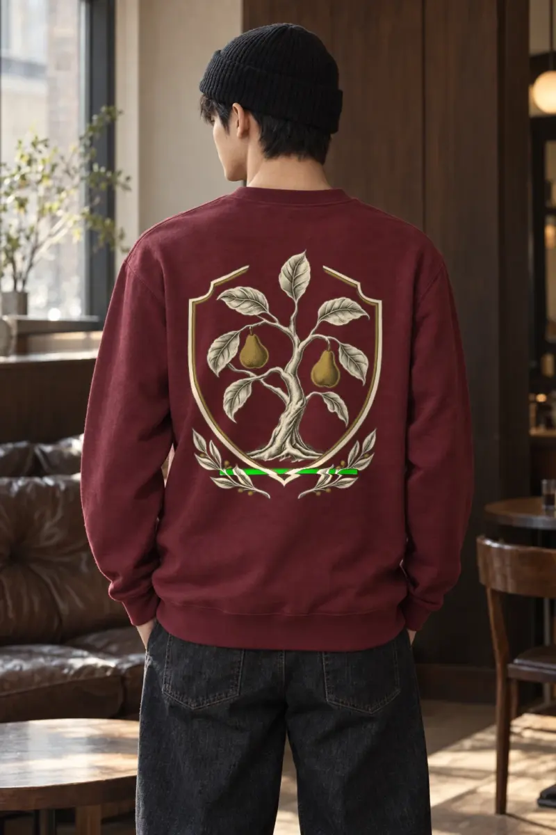 "Pear Tree Crest" Heavy Blend Unisex Crewneck Sweatshirt | Gildan 18000