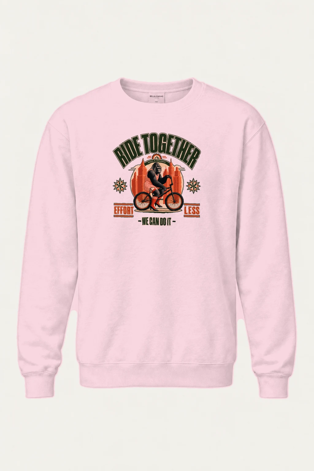 "Pedal And Progress" Heavy Blend Unisex Crewneck Sweatshirt | Gildan 18000