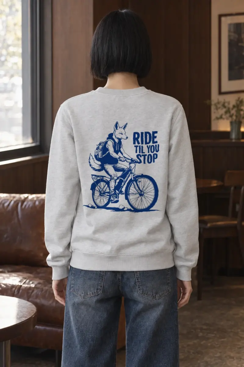 "Pedal Fox" Heavy Blend Unisex Crewneck Sweatshirt