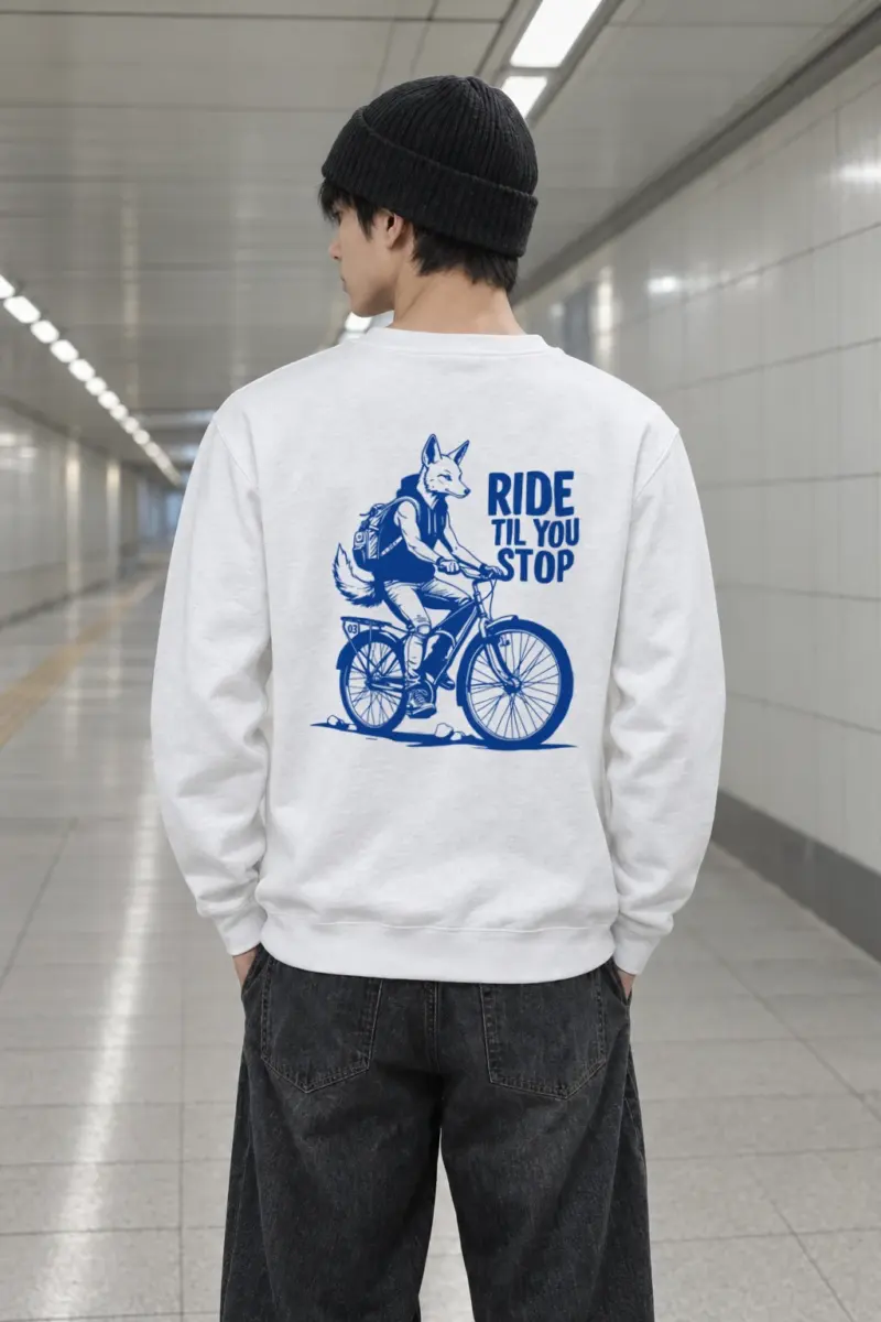 "Pedal Fox" Heavy Blend Unisex Crewneck Sweatshirt
