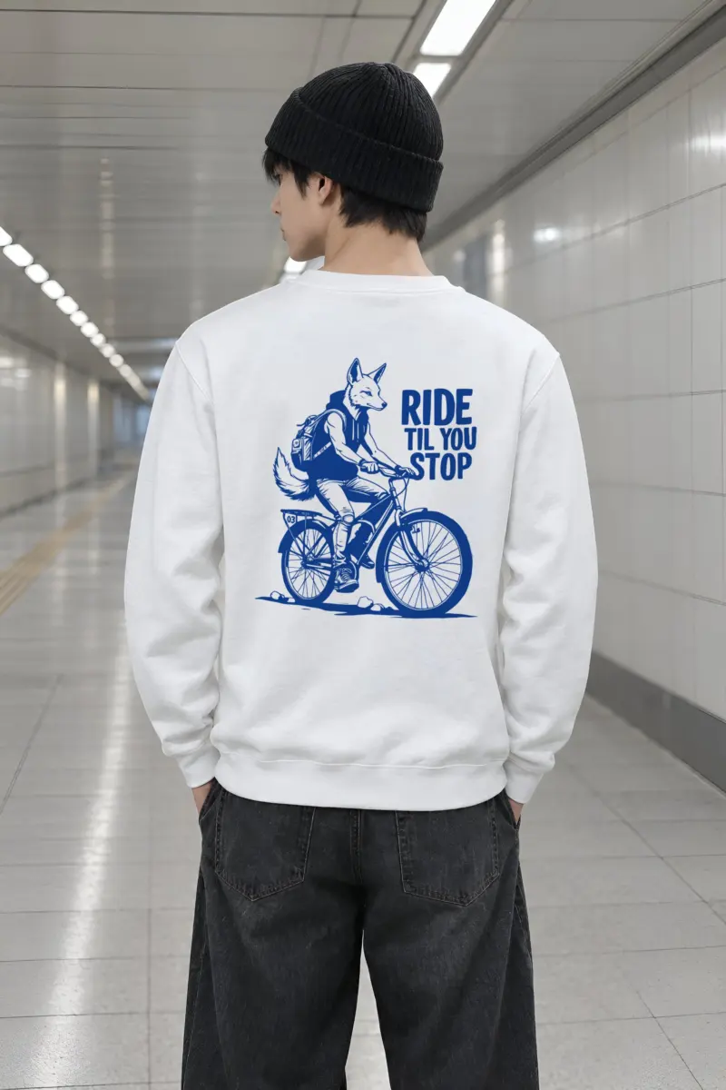 "Pedal Fox" Heavy Blend Unisex Crewneck Sweatshirt
