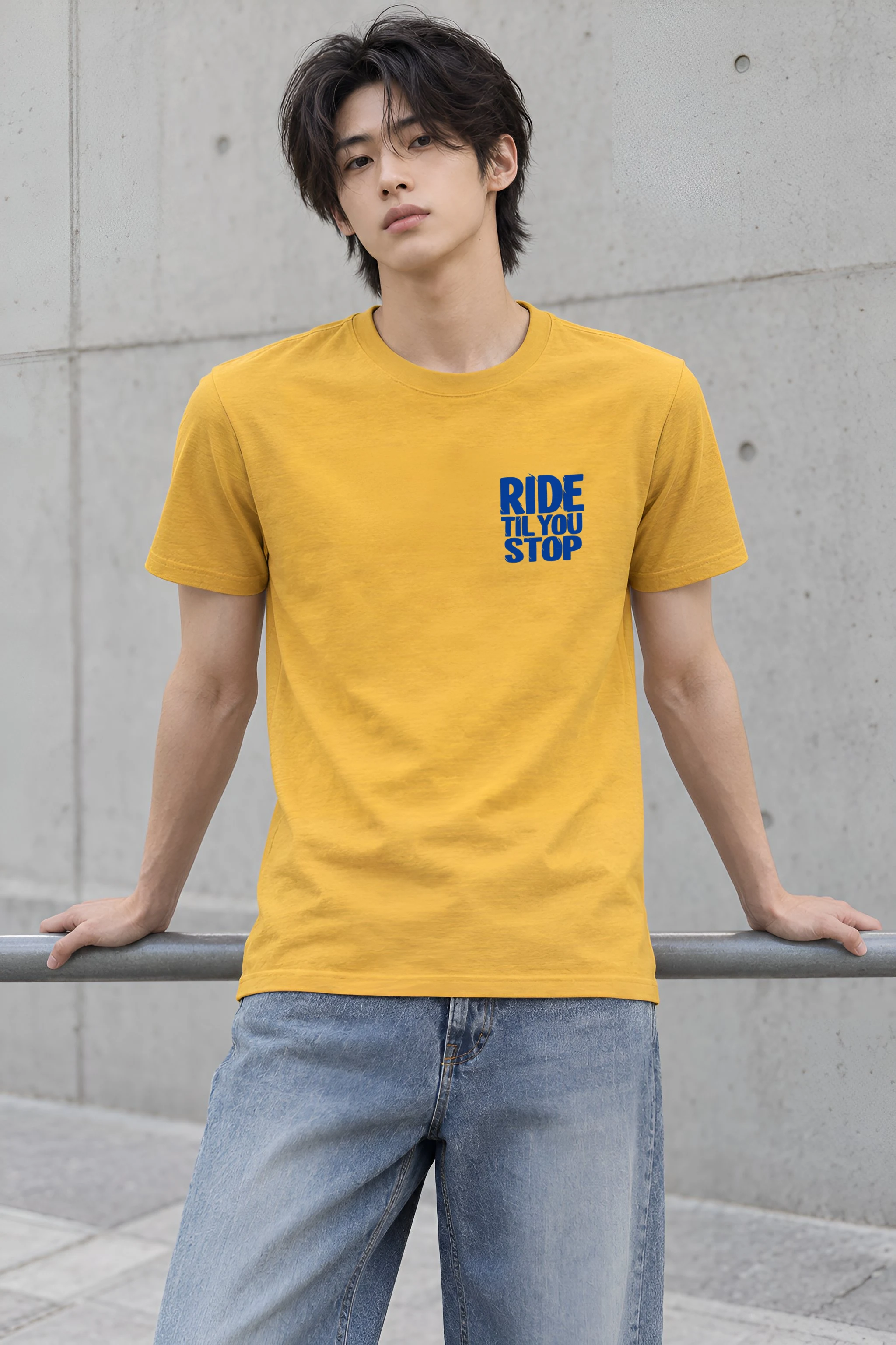"Pedal Fox" Heavyweight Unisex Crewneck T-shirt