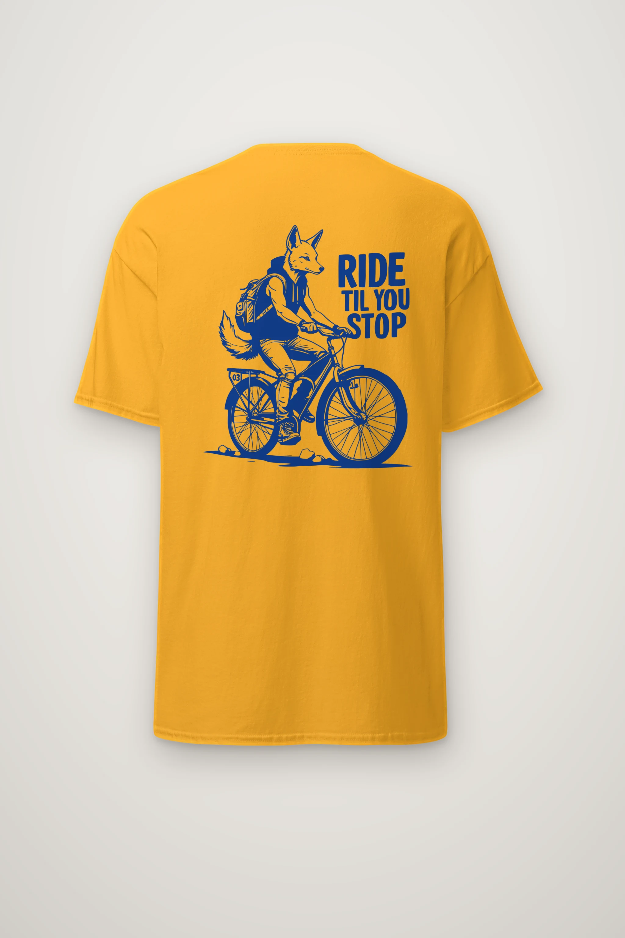 "Pedal Fox" Heavyweight Unisex Crewneck T-shirt