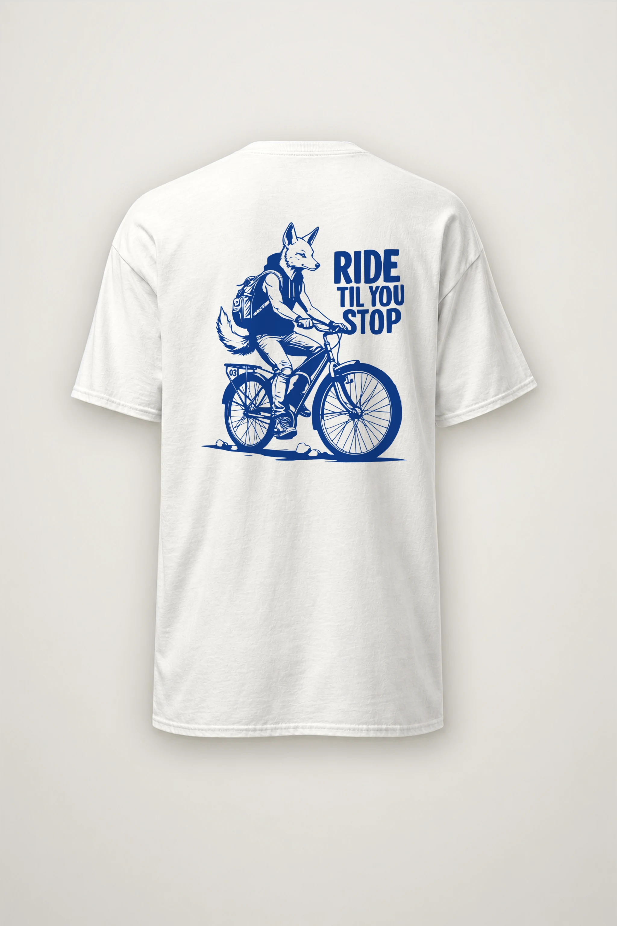 "Pedal Fox" Heavyweight Unisex Crewneck T-shirt