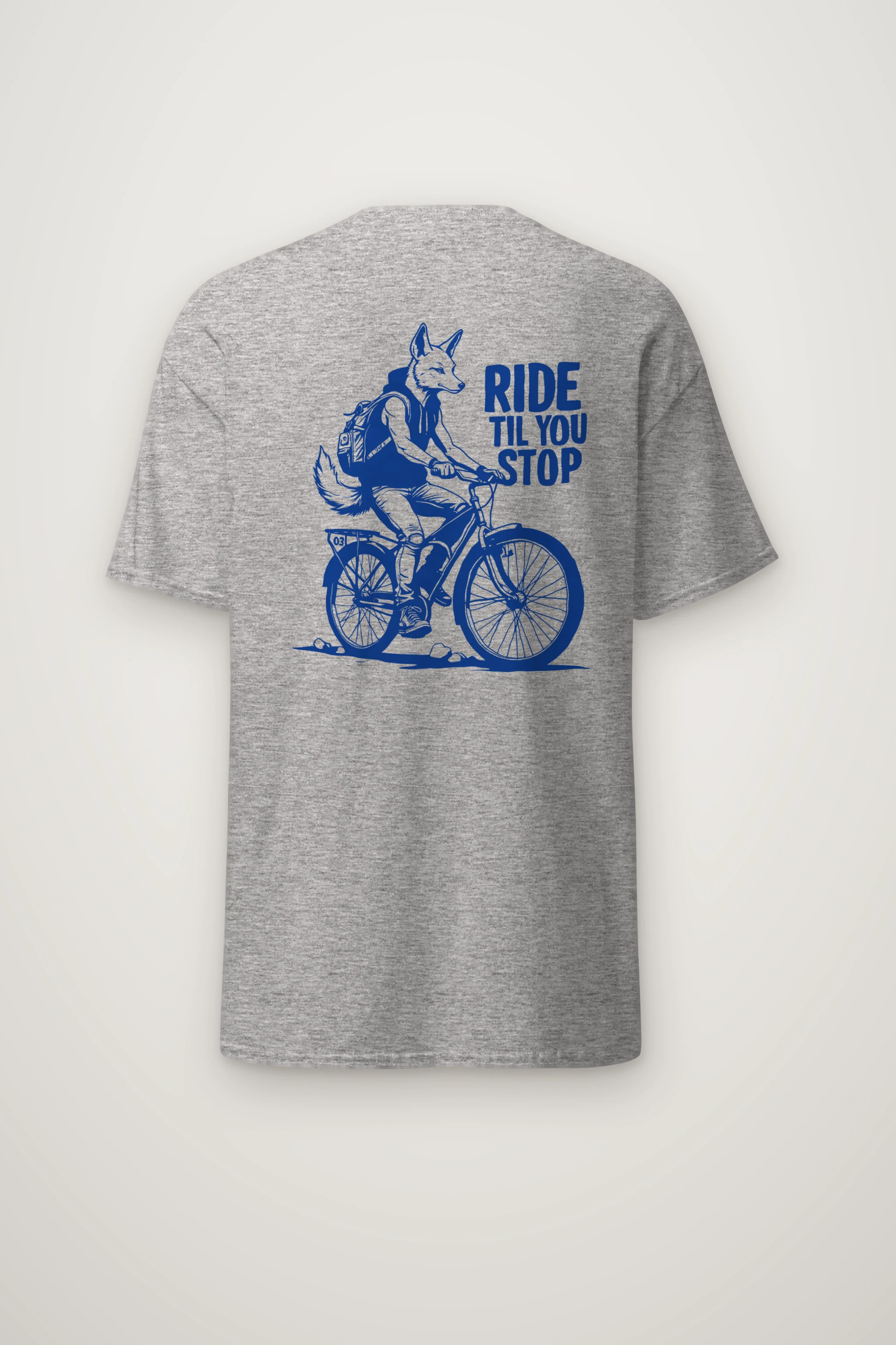 "Pedal Fox" Heavyweight Unisex Crewneck T-shirt
