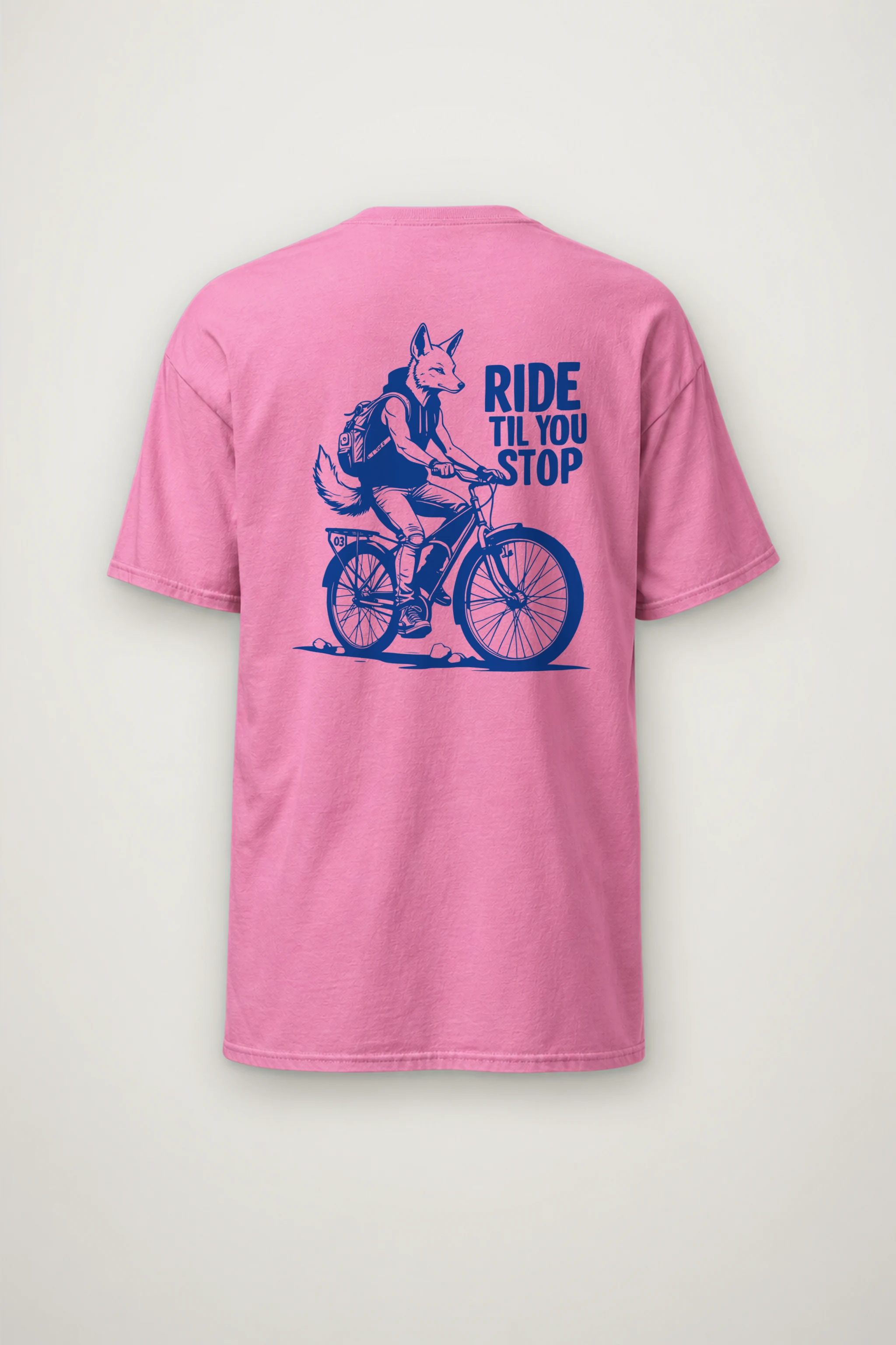 "Pedal Fox" Heavyweight Unisex Crewneck T-shirt