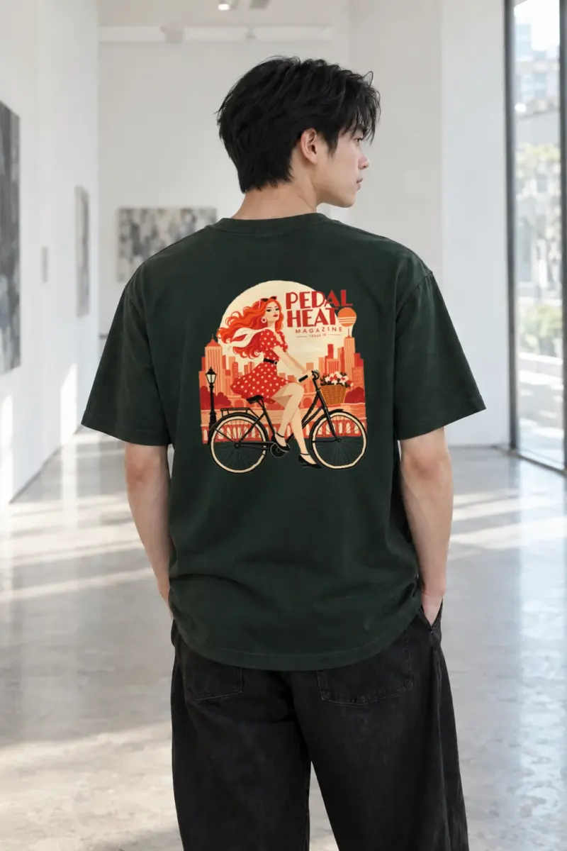 "Pedal Heart Issue 15" Heavyweight Unisex Crewneck T-shirt | Gildan 5000