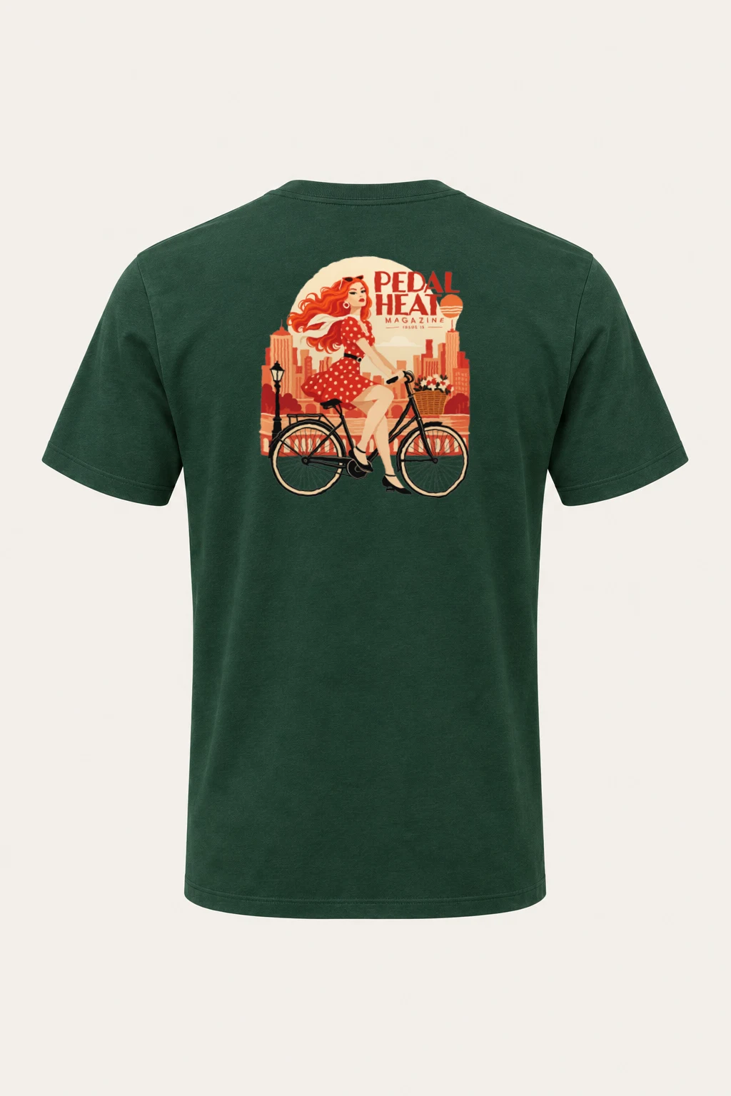 "Pedal Heart Issue 15" Heavyweight Unisex Crewneck T-shirt | Gildan 5000