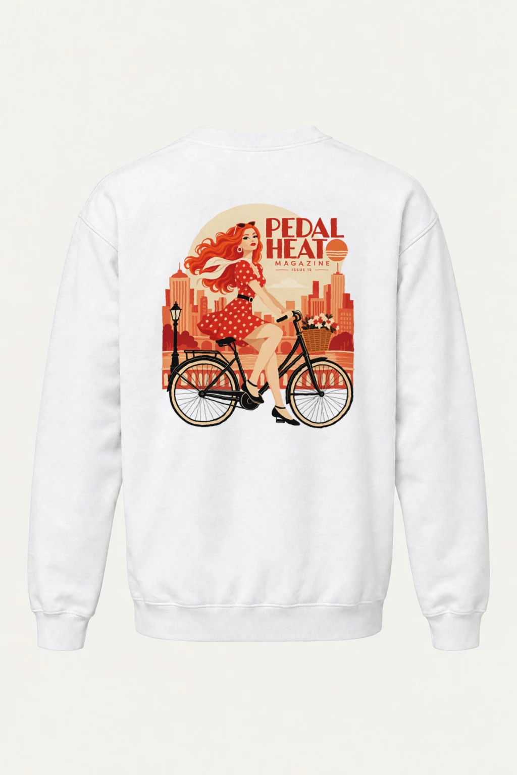 "Pedal Heart Magazine" Heavy Blend Unisex Crewneck Sweatshirt | Gildan 18000