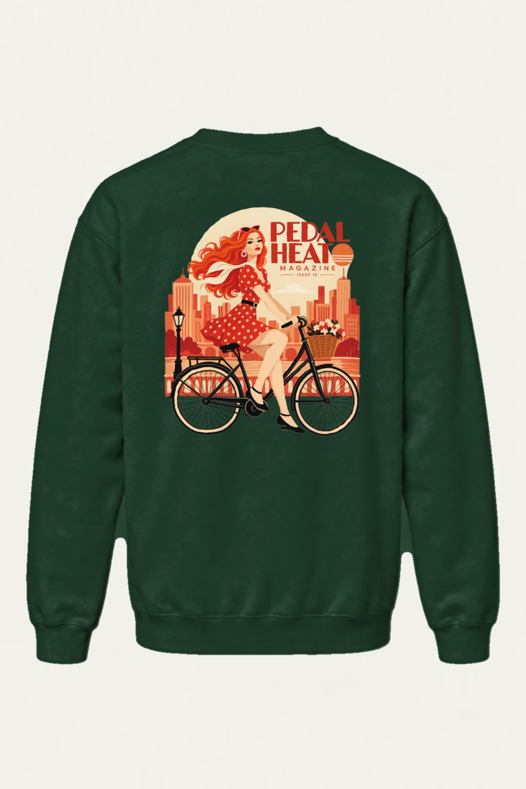"Pedal Heart Magazine" Heavy Blend Unisex Crewneck Sweatshirt | Gildan 18000